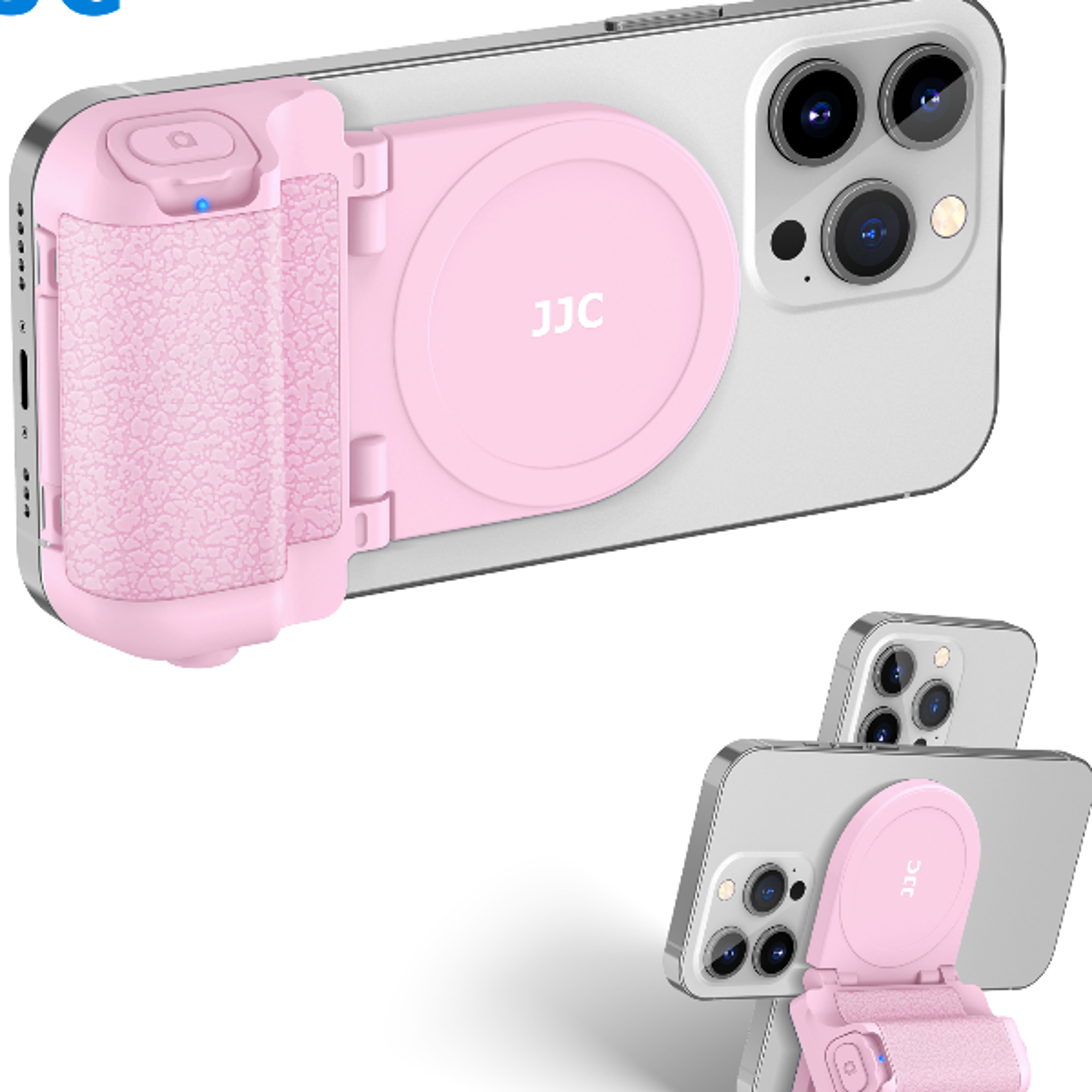 Magnetic Snapgrip Smartphone Camera Shutter Handle with Wireless Remote Ergonomic Phone Grip for Sta