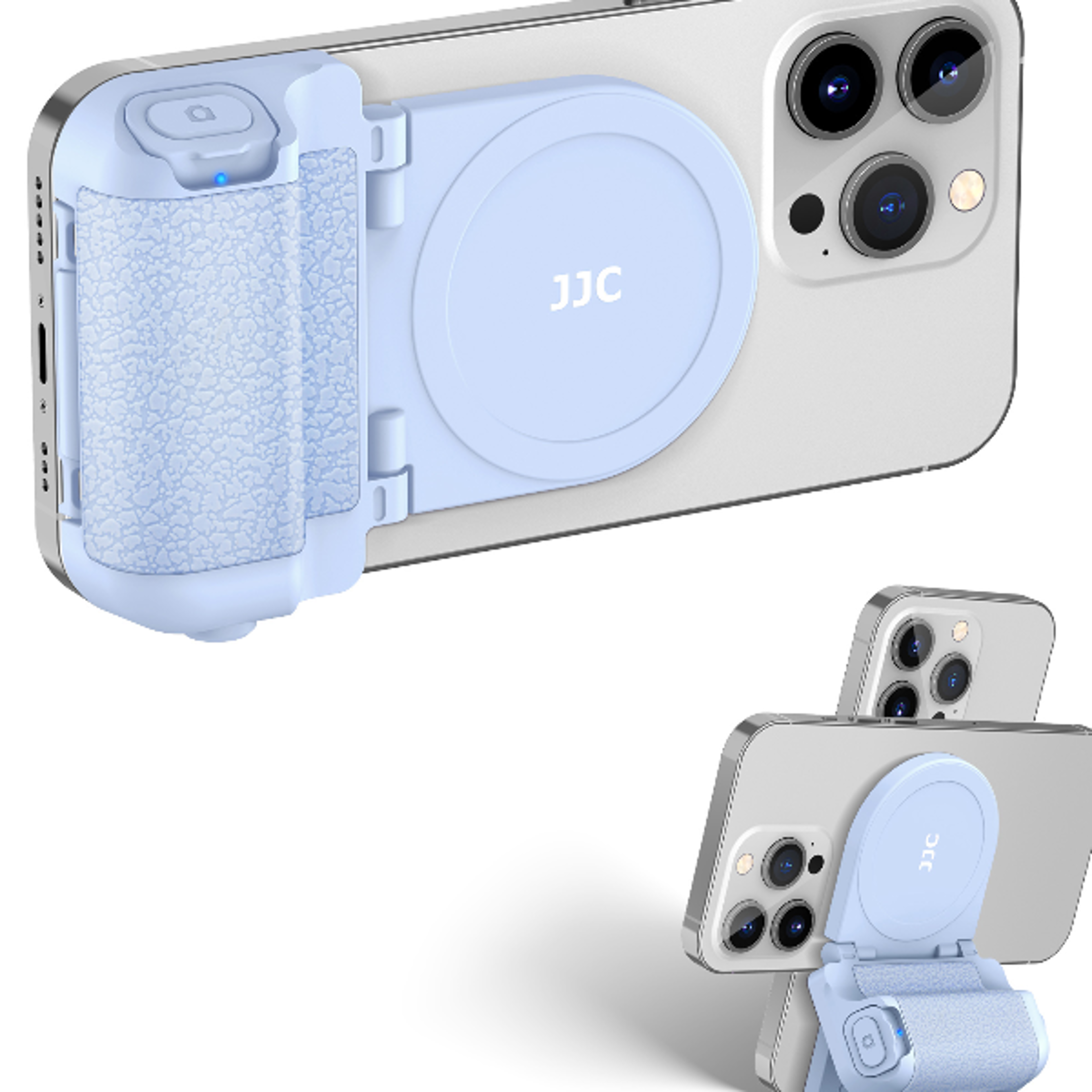 Magnetic Snapgrip Smartphone Camera Shutter Handle with Wireless Remote Ergonomic Phone Grip for Sta