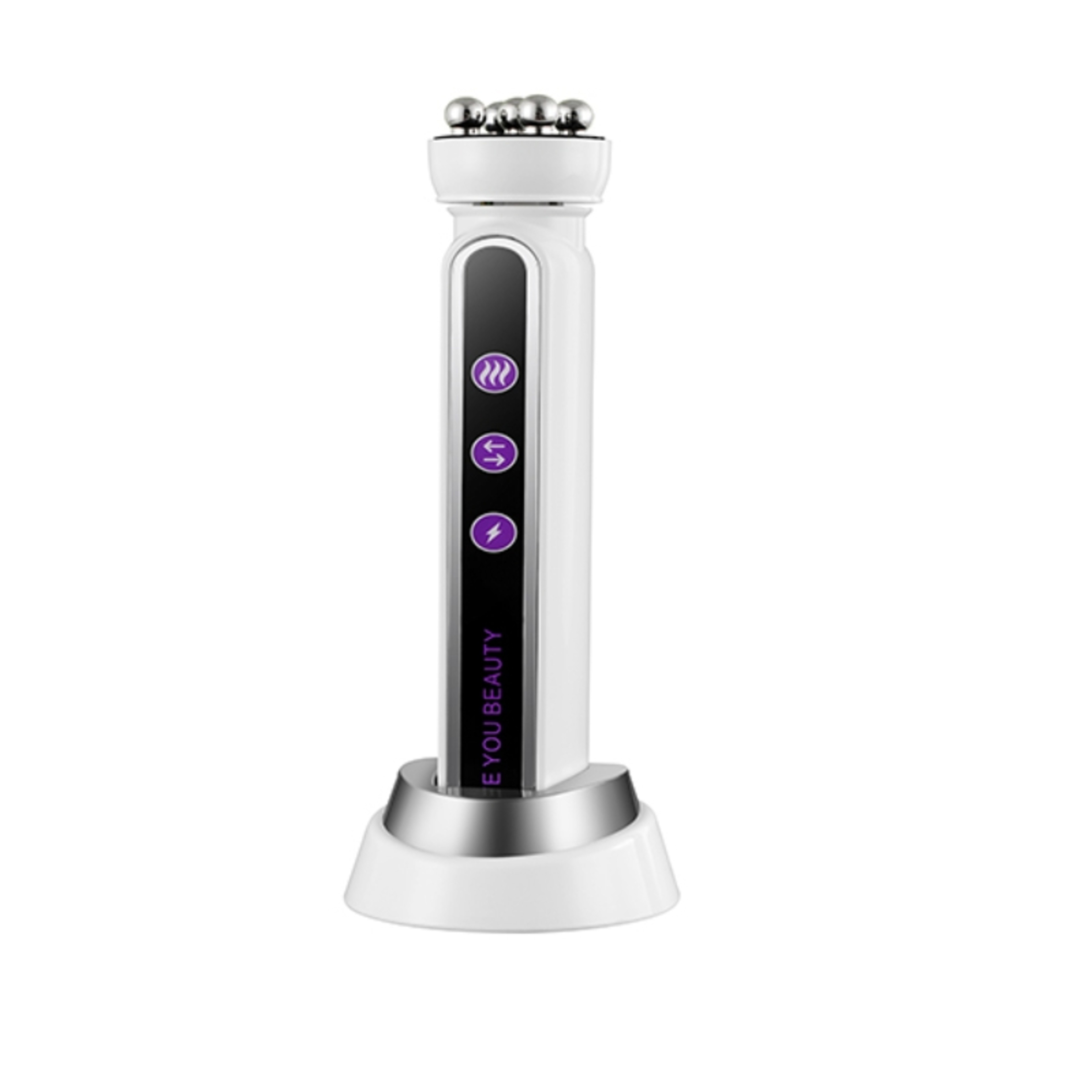 Heating EMS Facial Roller Massager For Fine Lines  Skin Rejuvenation 5