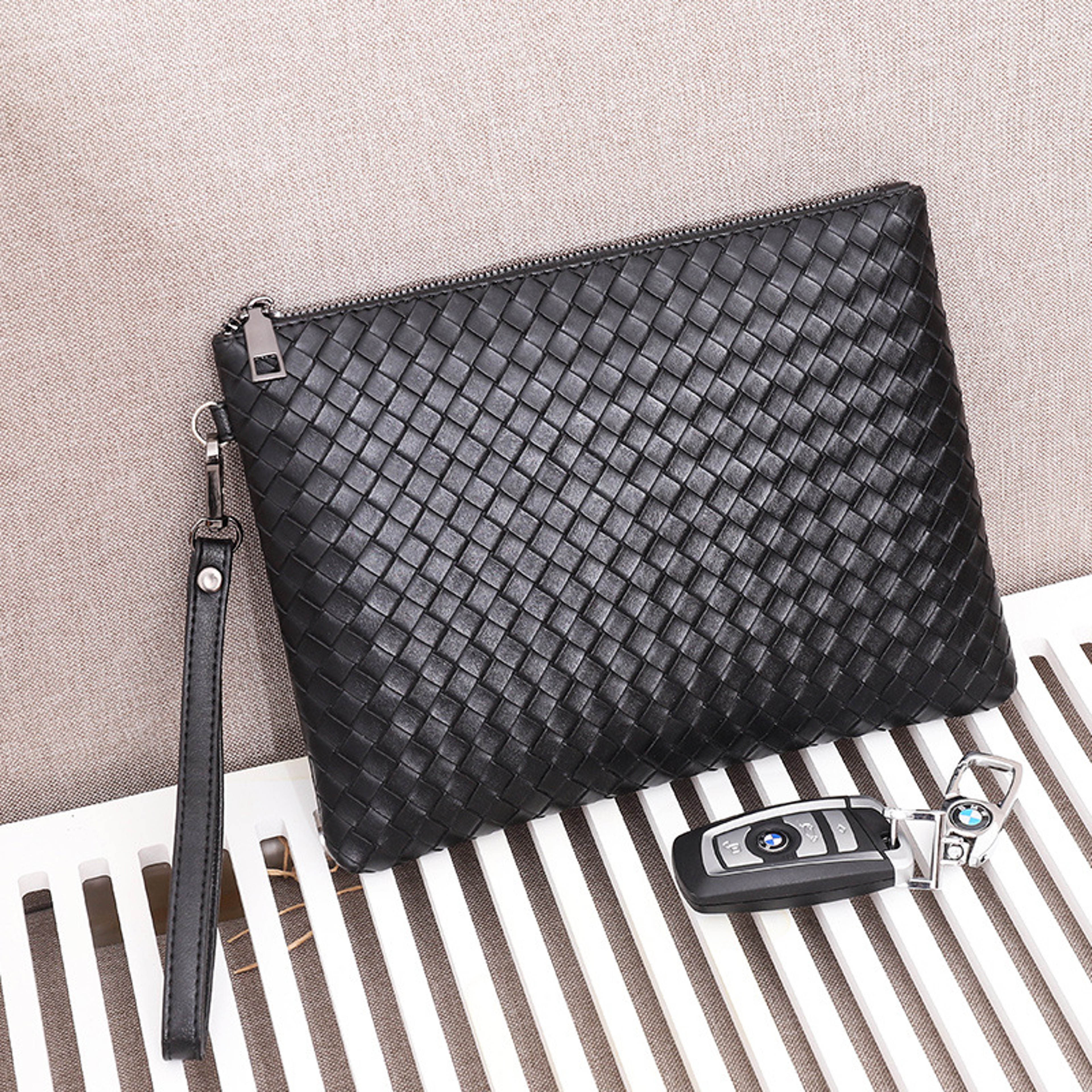 Premium Leather Briefcase for Men Large Capacity Casual Handbag & Stylish Clutch Bag for Professionals – view 2