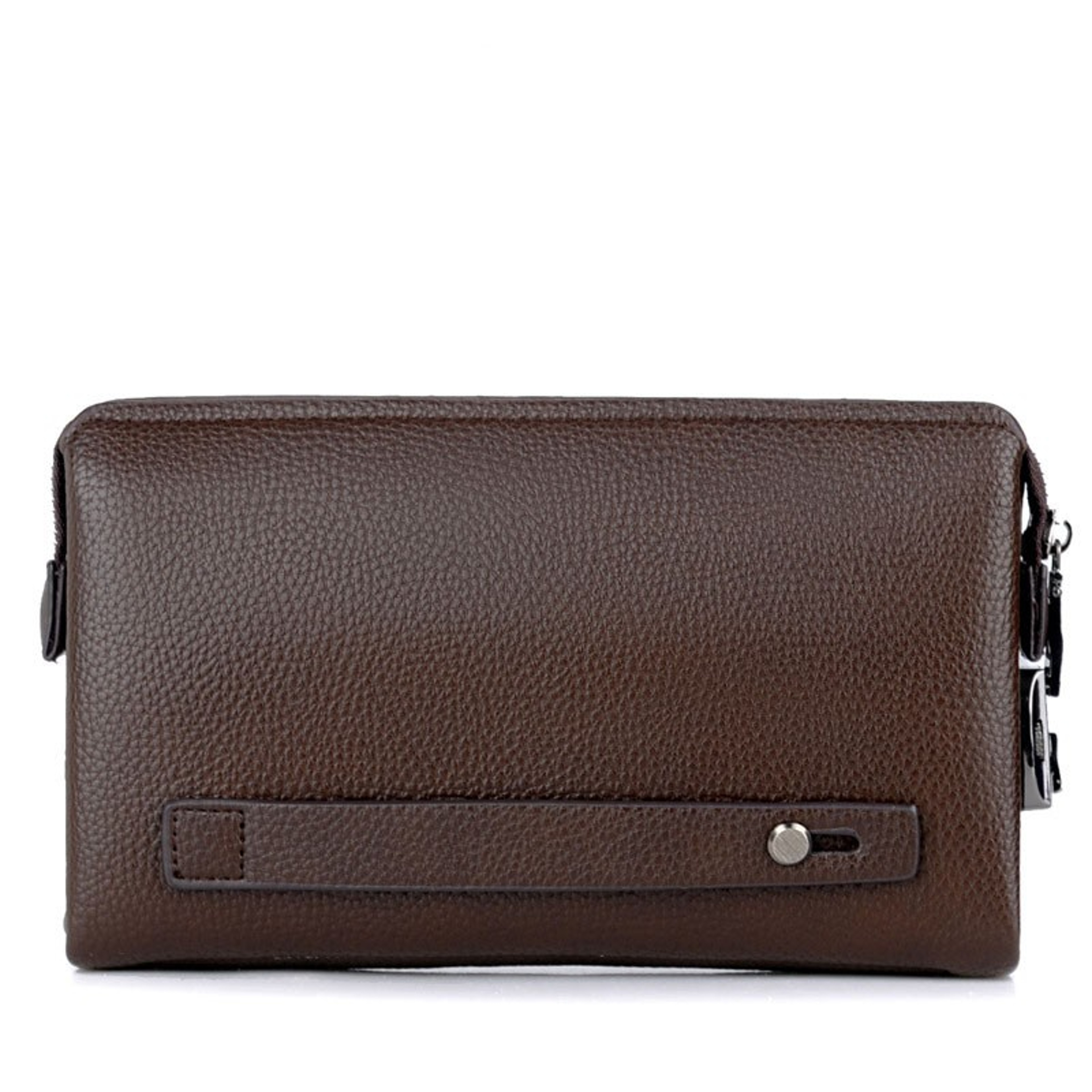 Mens High End PU Leather Long Wallet Large Capacity Anti Theft Clutch Wrist Bag With Multi Card Slo 1