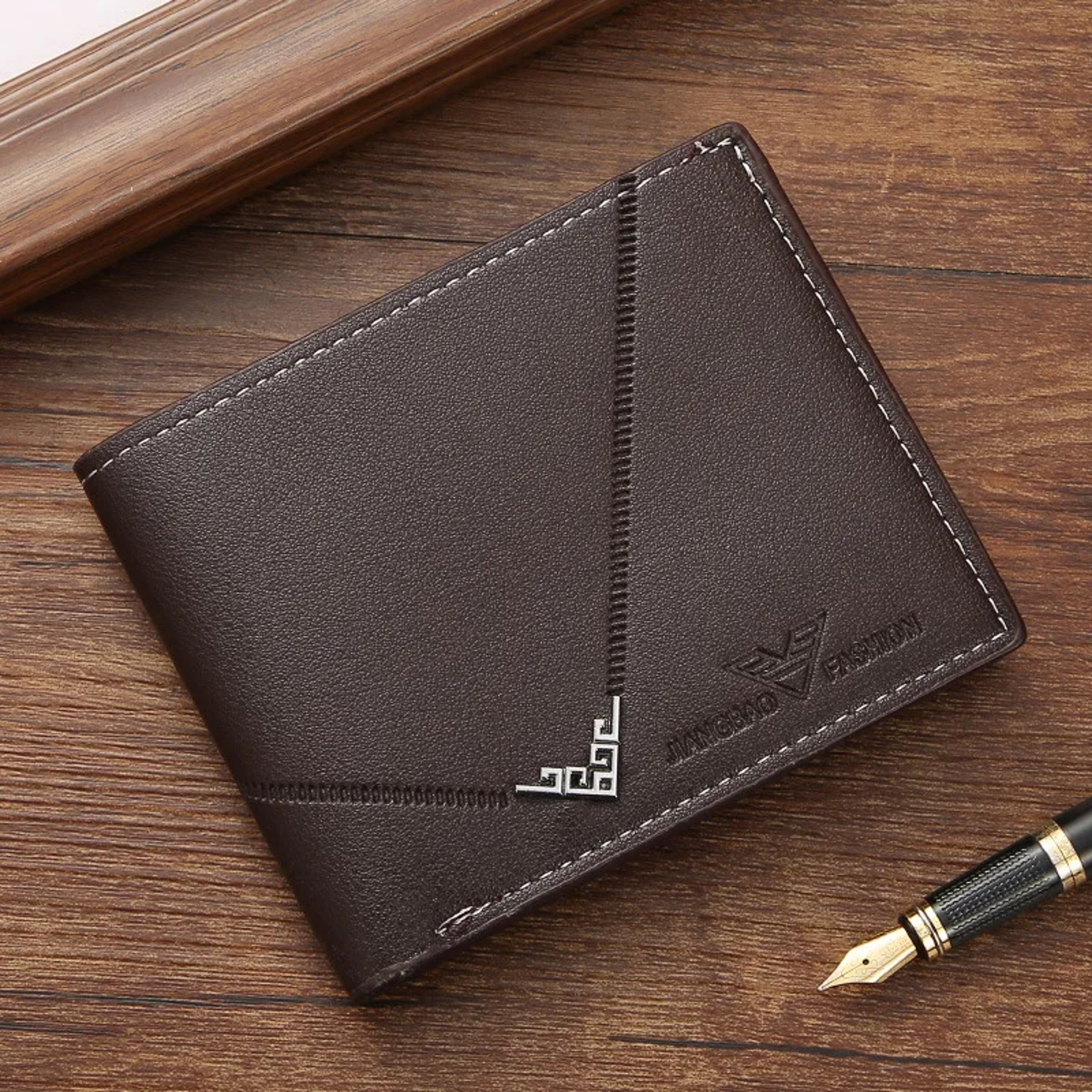 Slim RFID Leather Wallet For Men Minimalist Bifold Front Pocket Wallet With Credit Card Holder And  6