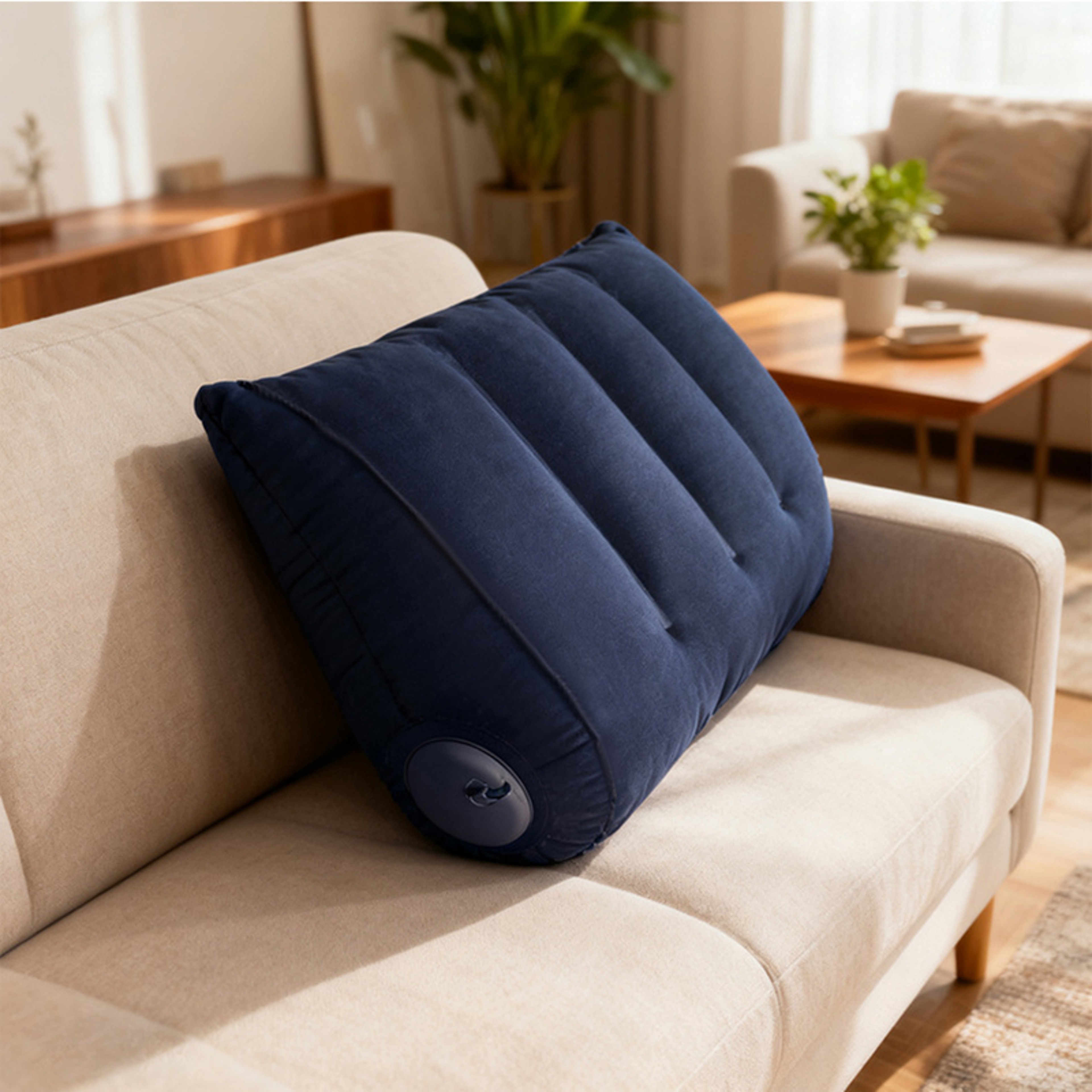 Portable Inflatable Camping Travel Pillow Lightweight Sleep Support Air Cushion for Comfortable Body Positioning – view 2