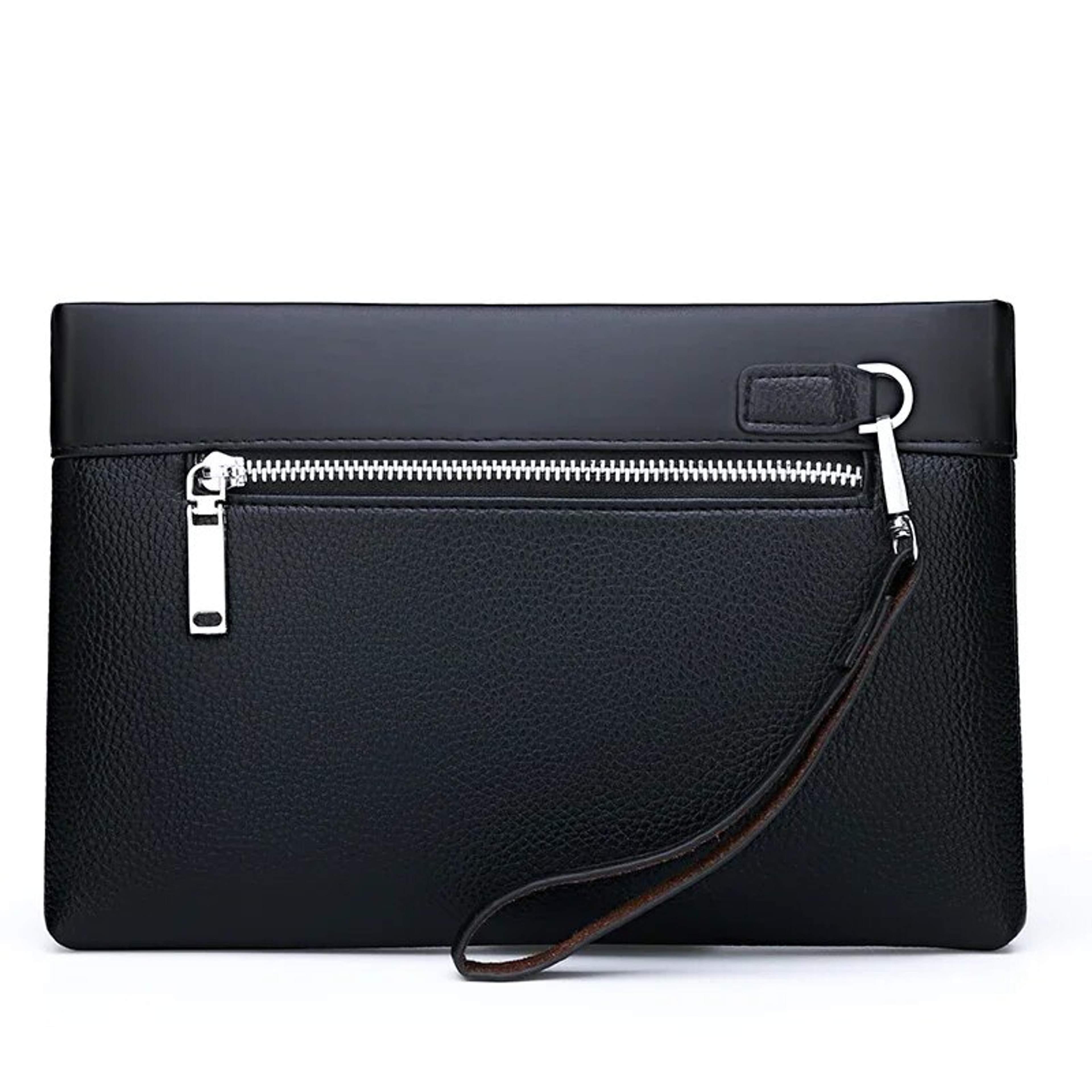 Luxury Leather Clutch Bag For Men Large Capacity Pouch For Phones  Essentials 1