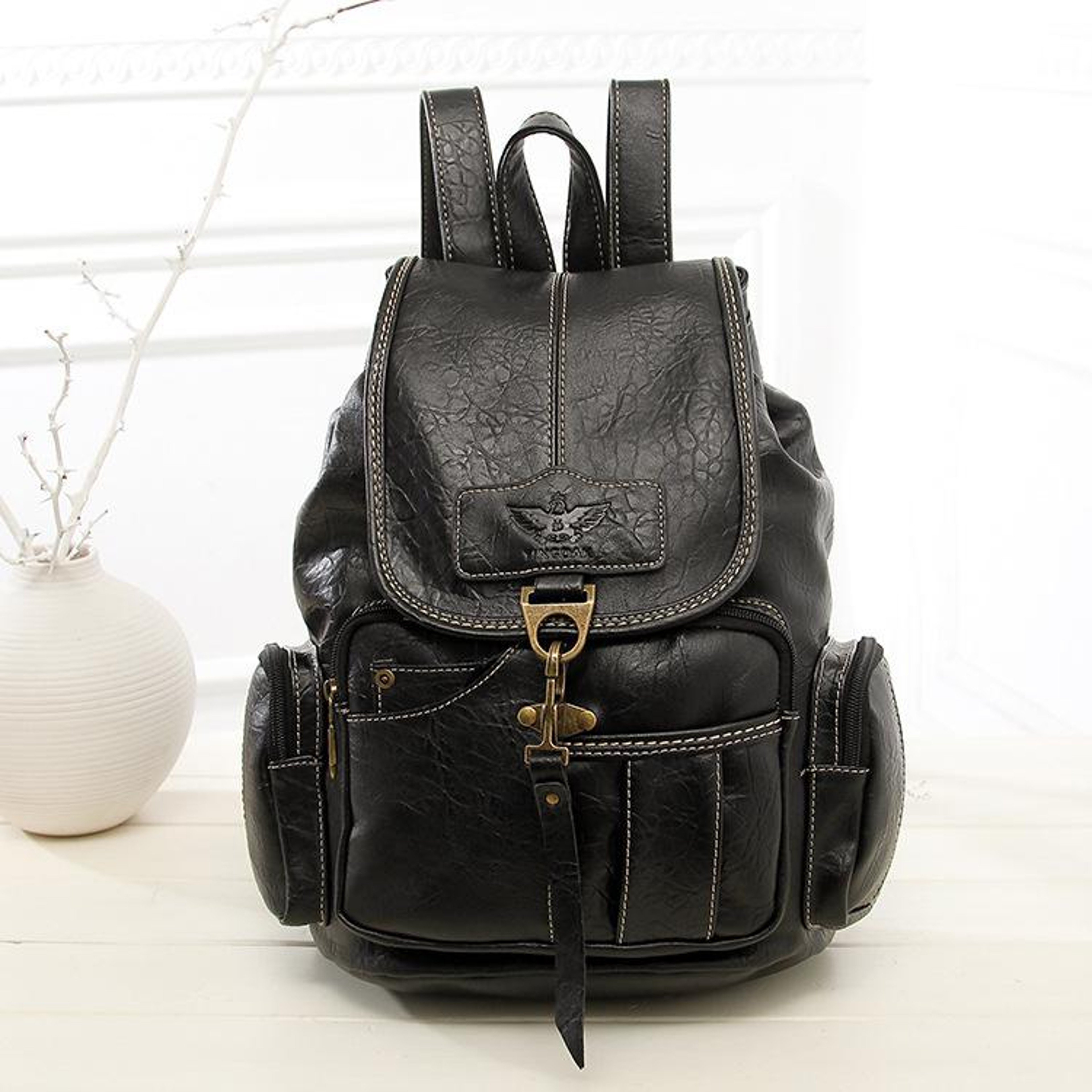 Trendy Retro Shoulder Backpack for Women Stylish Fashion Bag for Students and Casual Outing – view 9