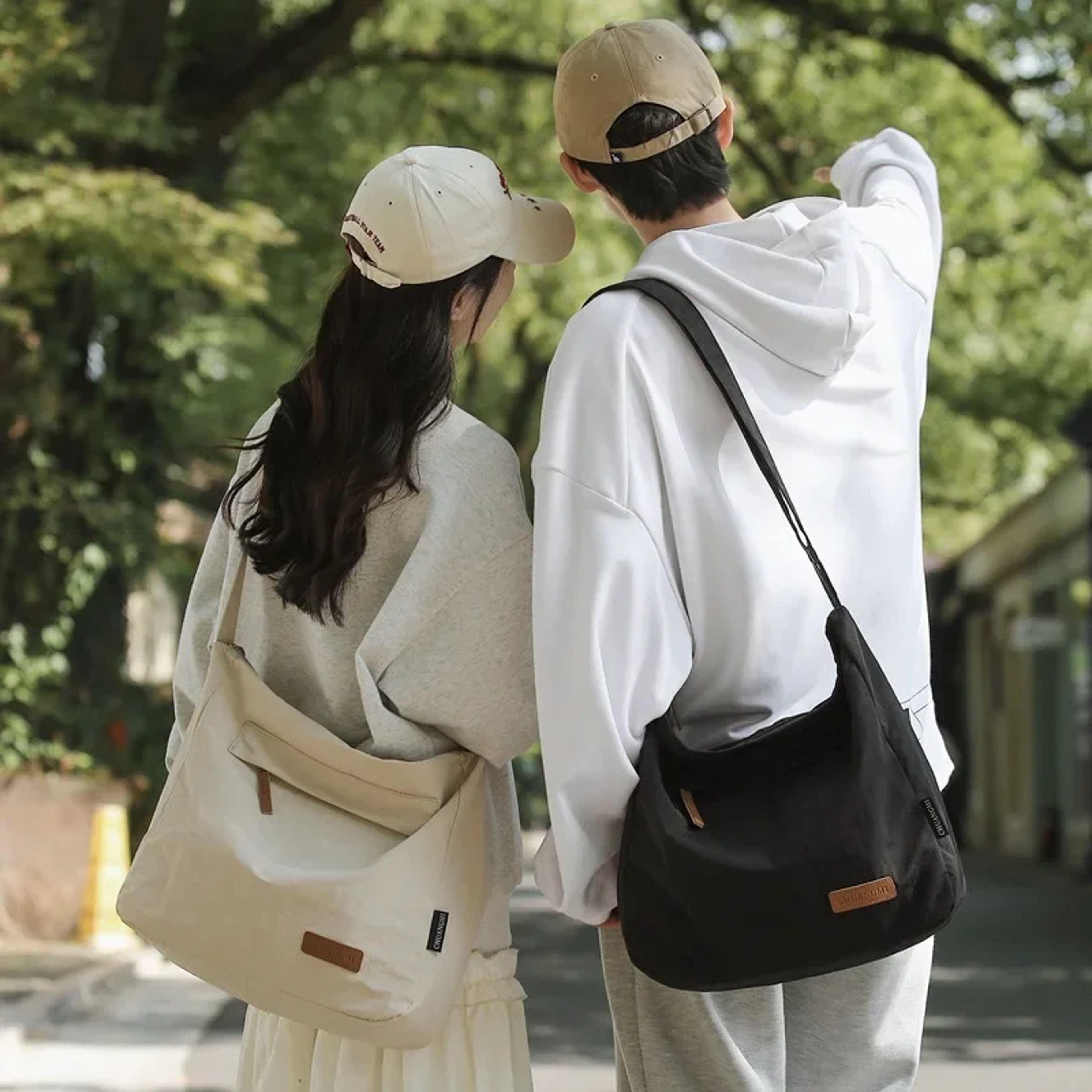 Large Canvas Messenger Bag Casual Crossbody Shoulder Bag For School Work And Everyday Carry 0
