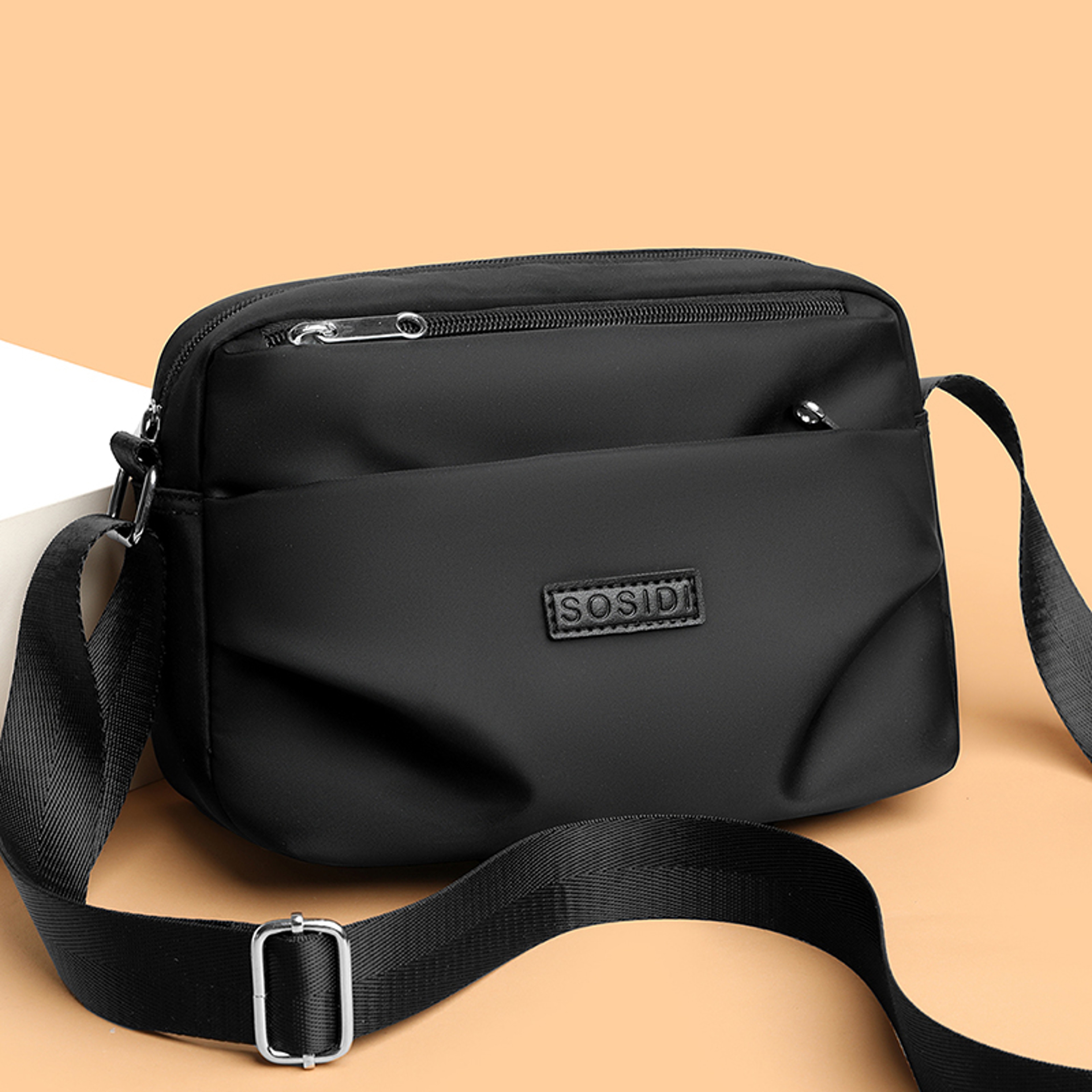 Largecapacity Womens Office Backpack Waterproof Nylon Bag With Multi Compartment Design Trendy Sing 9
