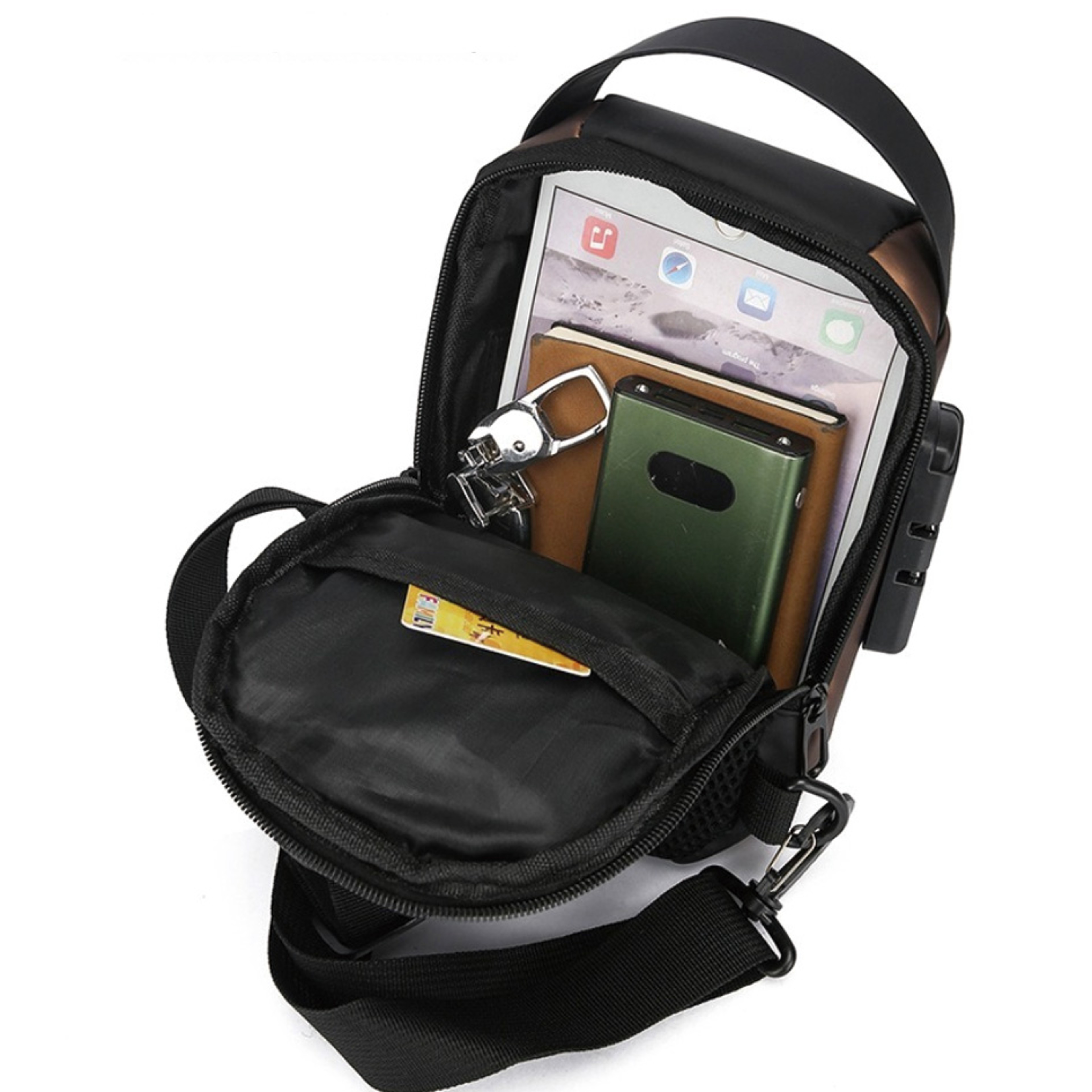 Multifunctional Anti Theft Chest Bag With USB Charging  Waterproof Protection 1