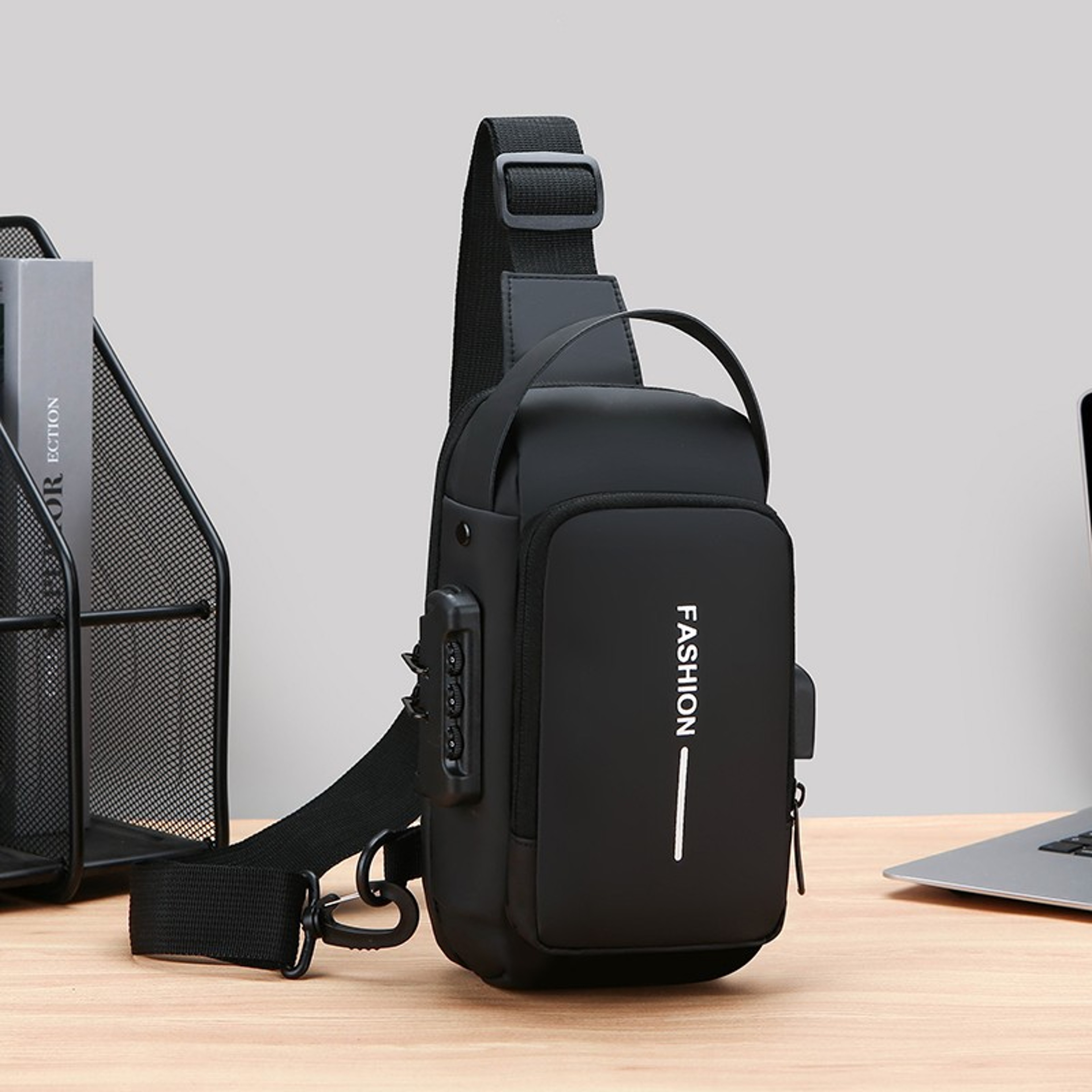 Multifunctional Anti Theft Chest Bag With USB Charging  Waterproof Protection 6