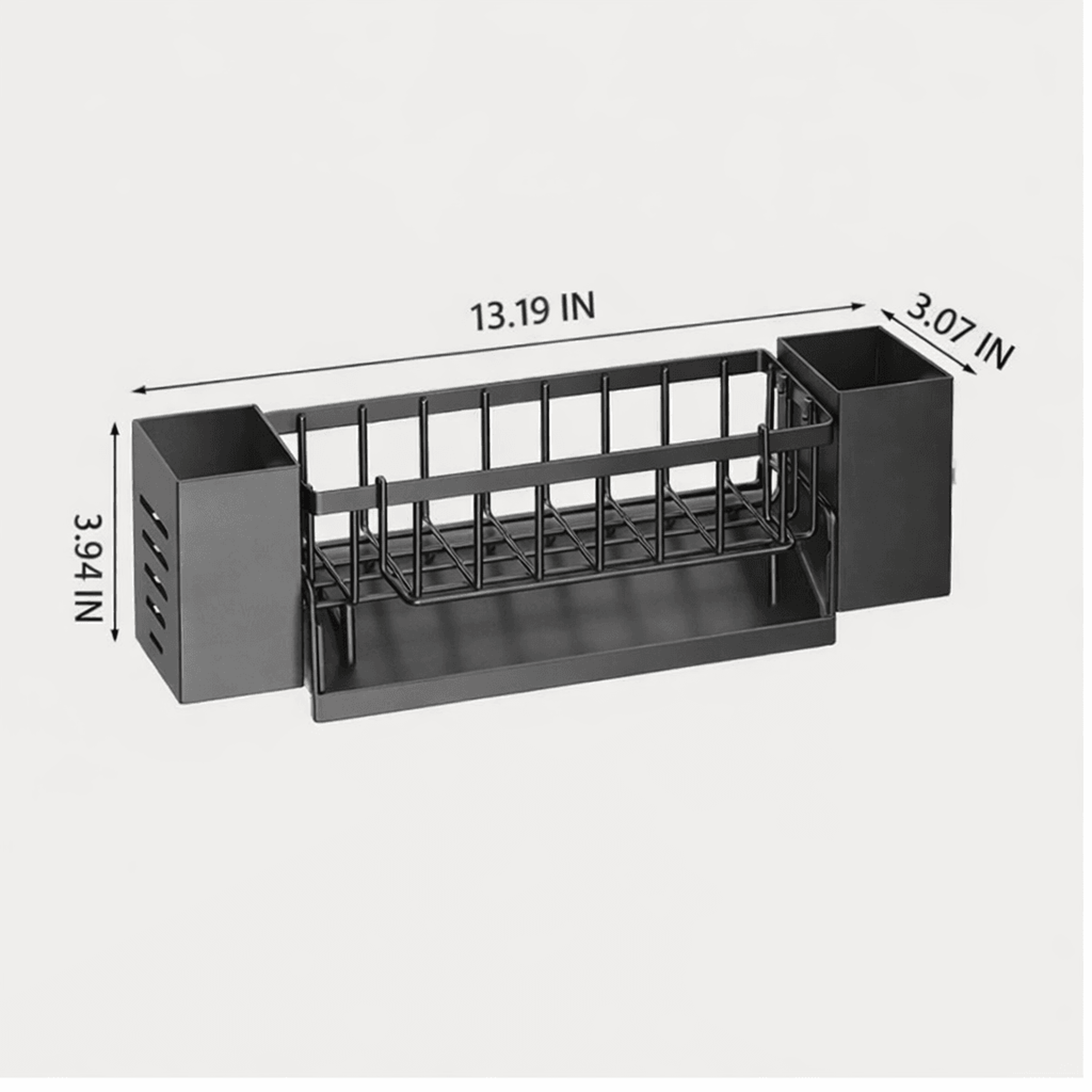 Kitchen Sink Drain Rack Organizer Self Draining Shelf For Soap Sponge  Dishcloth ABS Plastic Sink H 4
