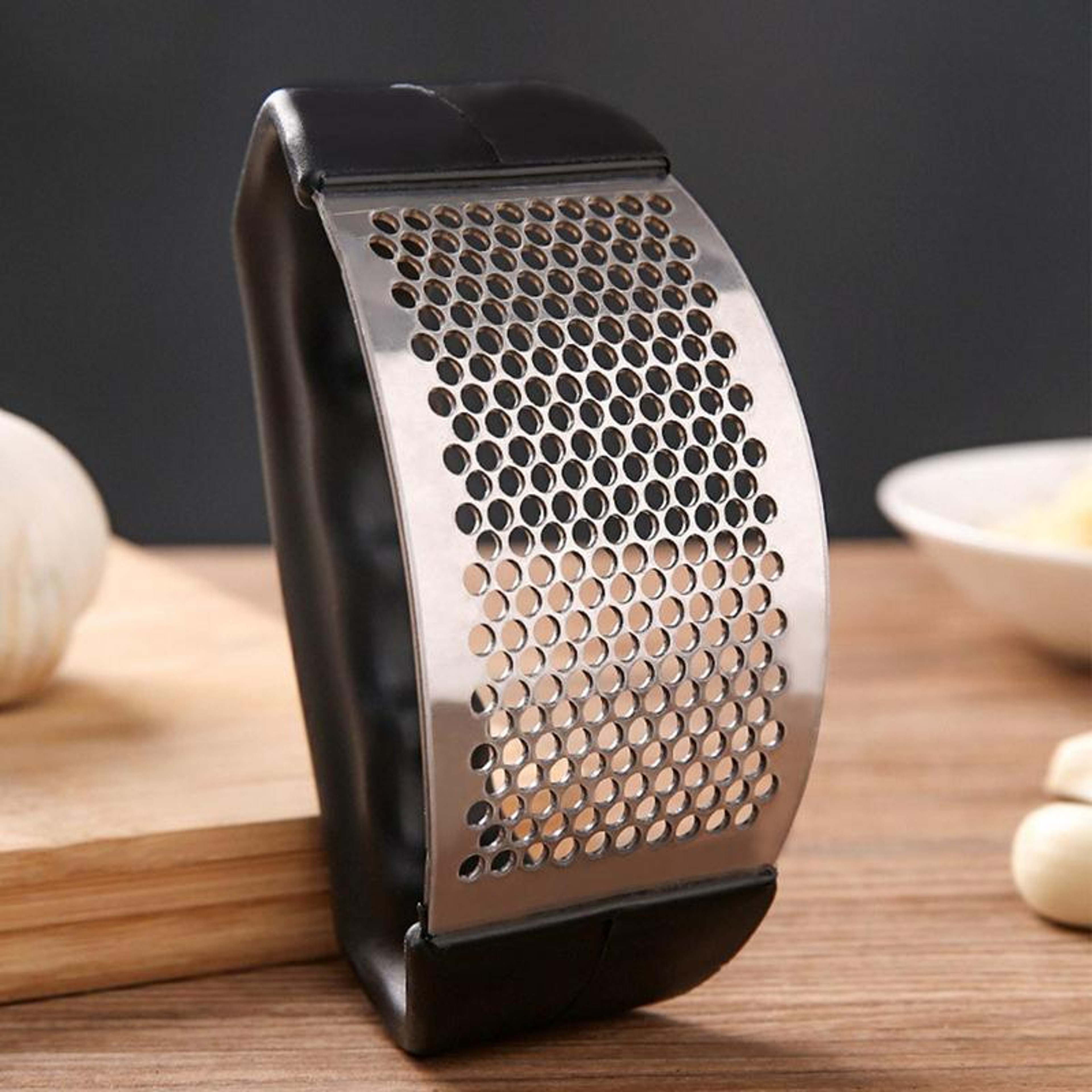 Stainless Steel Garlic Press Mincer Durable Manual Garlic Crusher for Effortless Chopping and Crushing – view 5