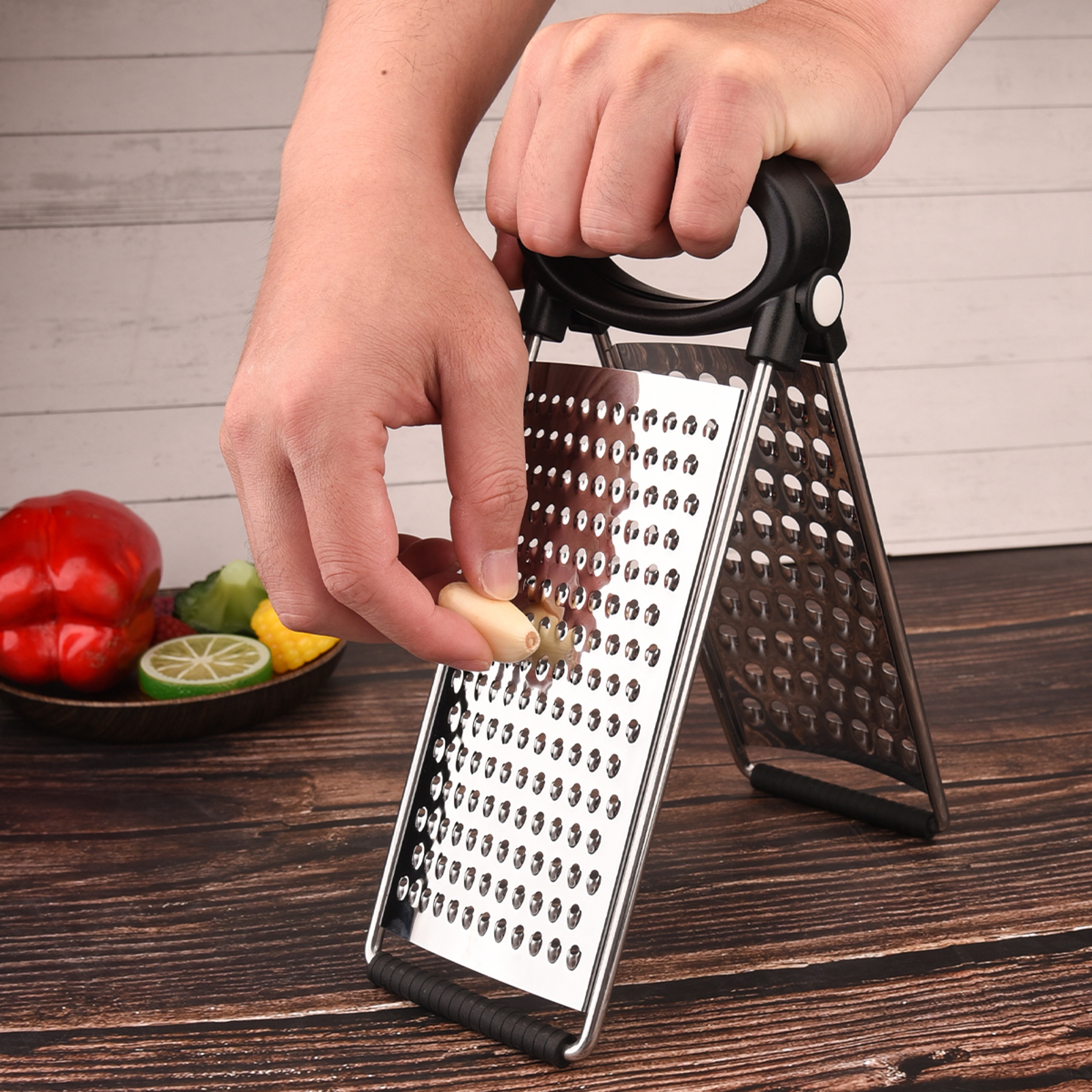Stainless Steel Two Sided Manual Potato Shredder & Vegetable Chopper – view 4