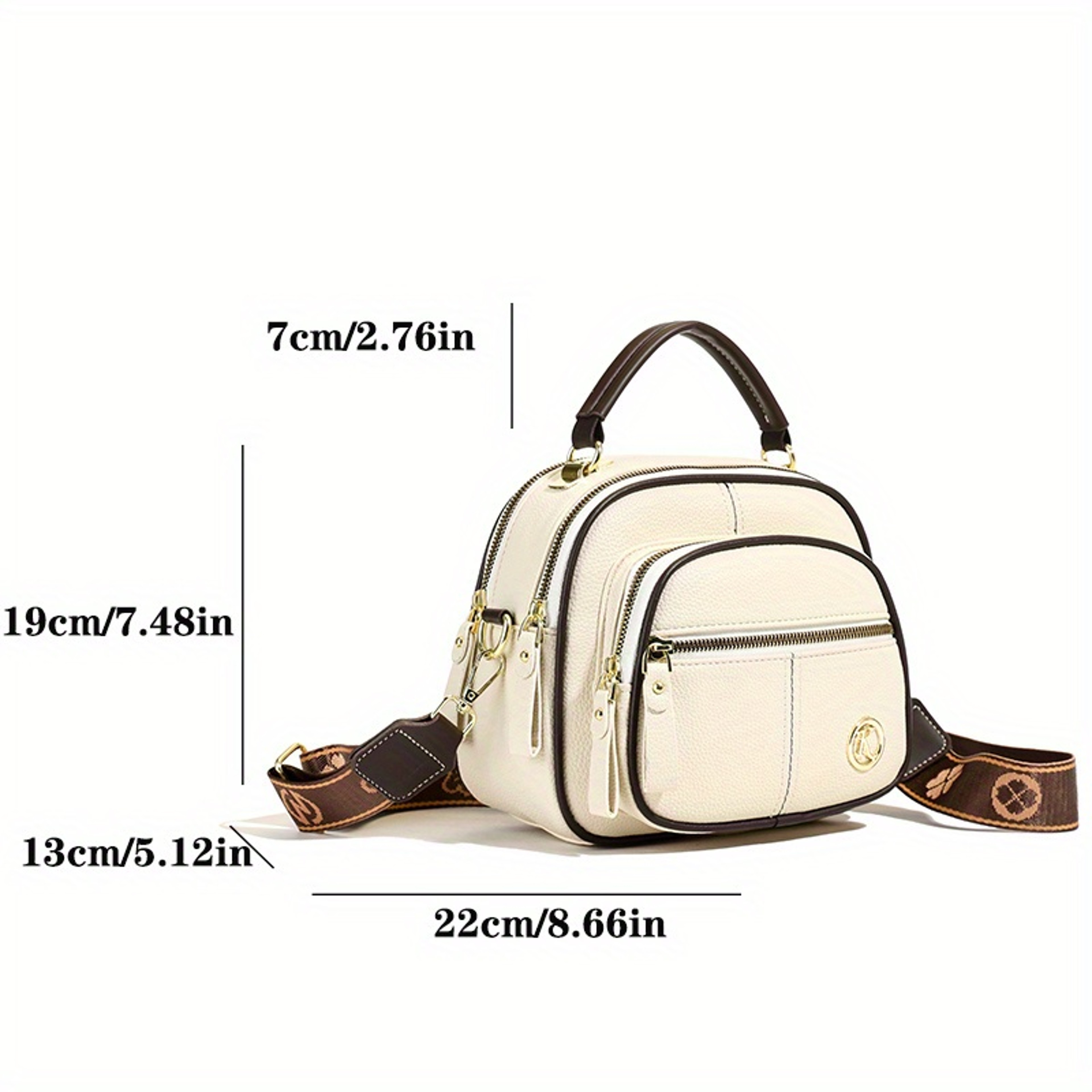 Luxury Womens Shoulder Bag Large Capacity Multiple Compartments Hard Shell Handbag for Commuting – view 2