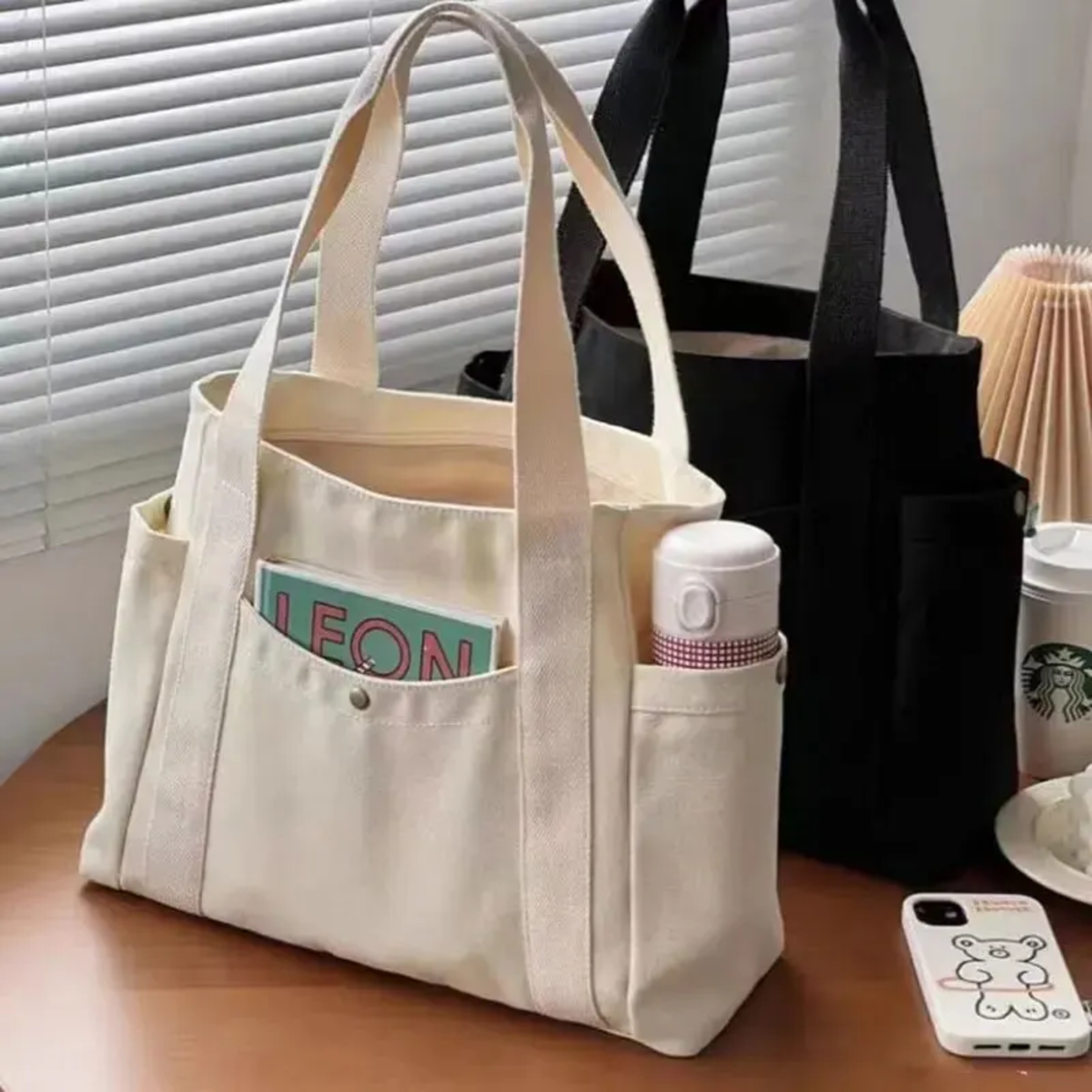 Large Capacity Canvas Tote Bag For Work Commuting And Everyday Use Versatile Shoulder Bag For Art B 0