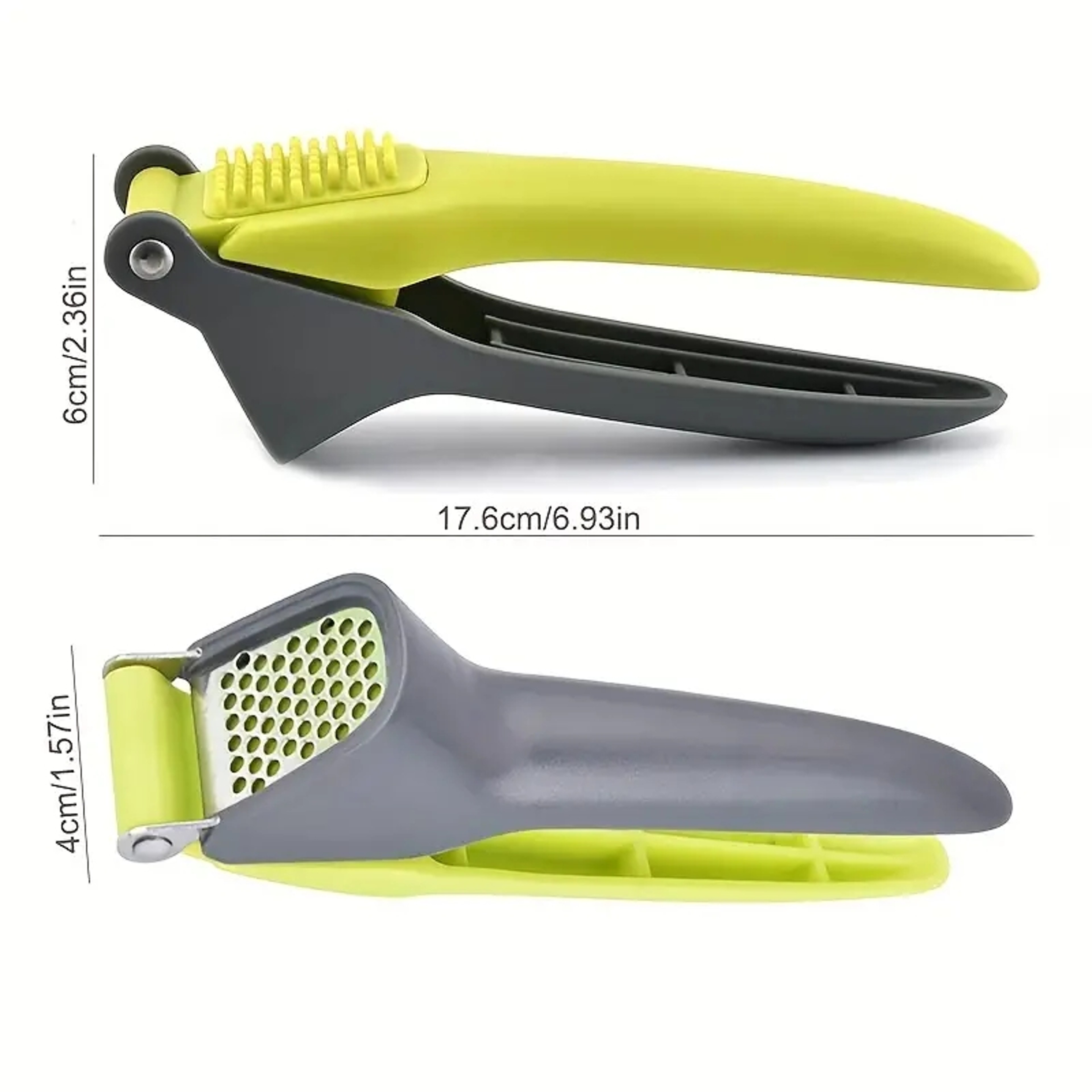Compact Garlic Press Tool For Crushing  Squeezing Essential Kitchen Accessory 4