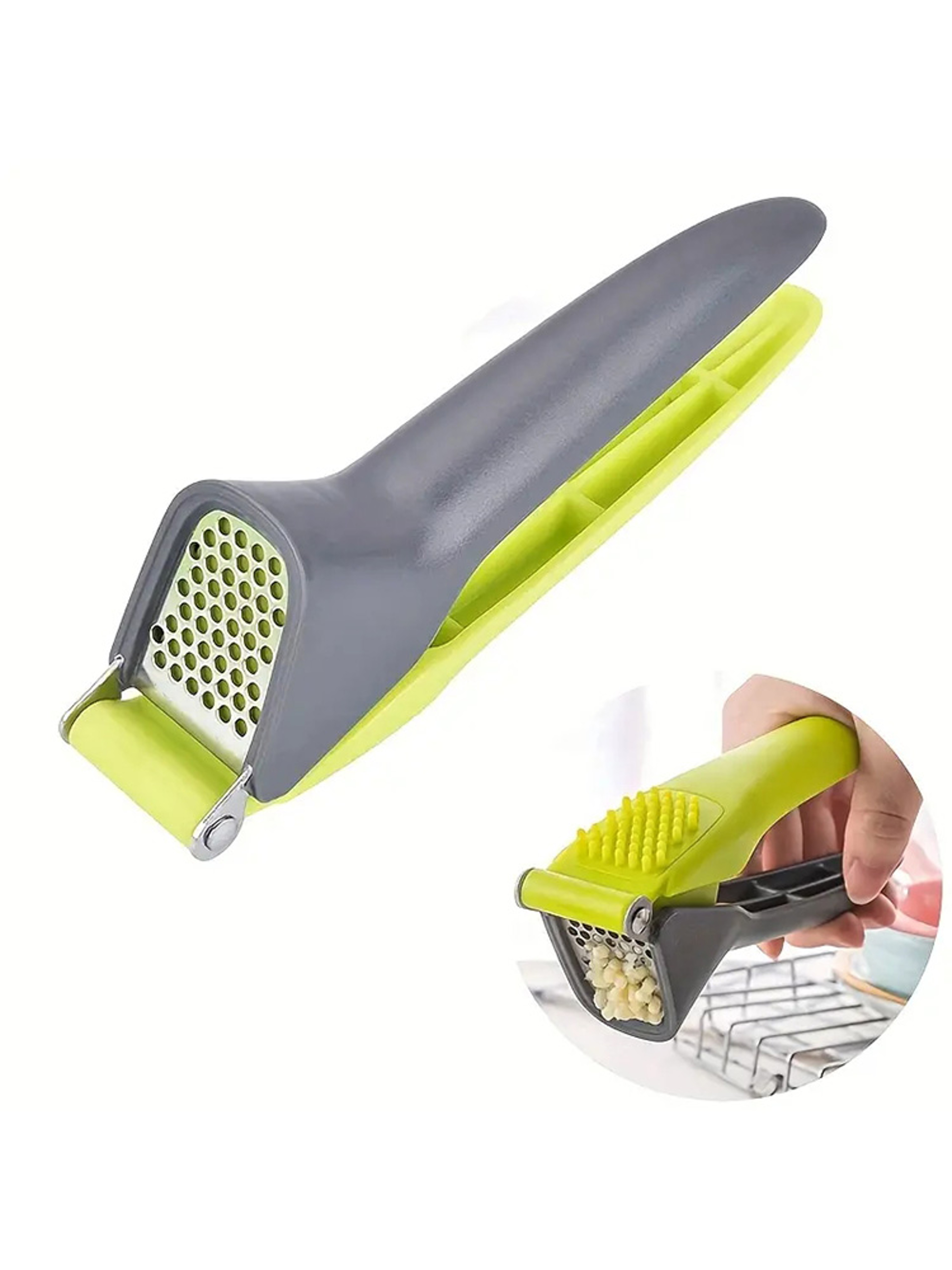 Compact Garlic Press Tool For Crushing  Squeezing Essential Kitchen Accessory 5