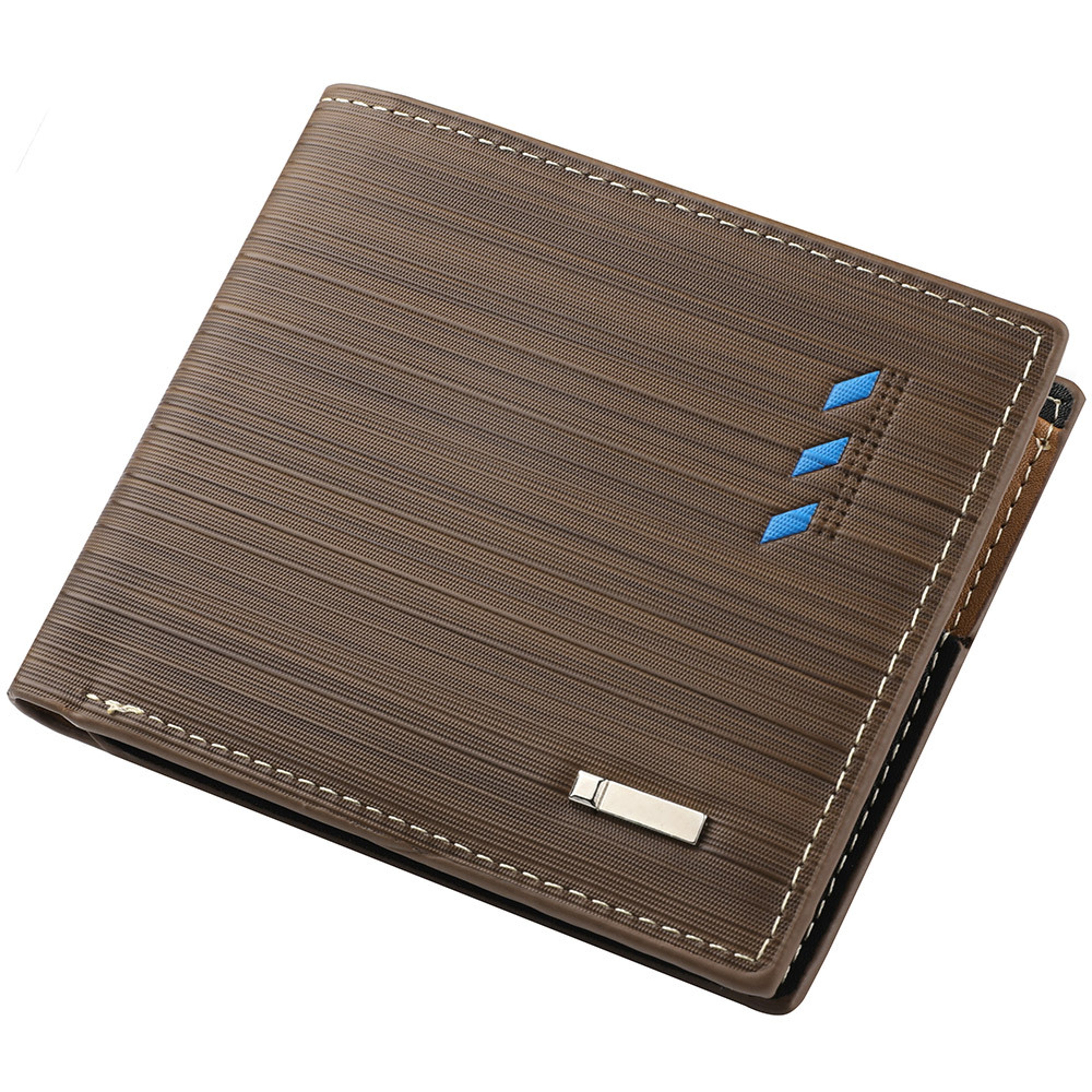 Fashion Mens Leather Wallet With ID  Credit Card Holder Multi Function Money Clip High Quality Coin 3