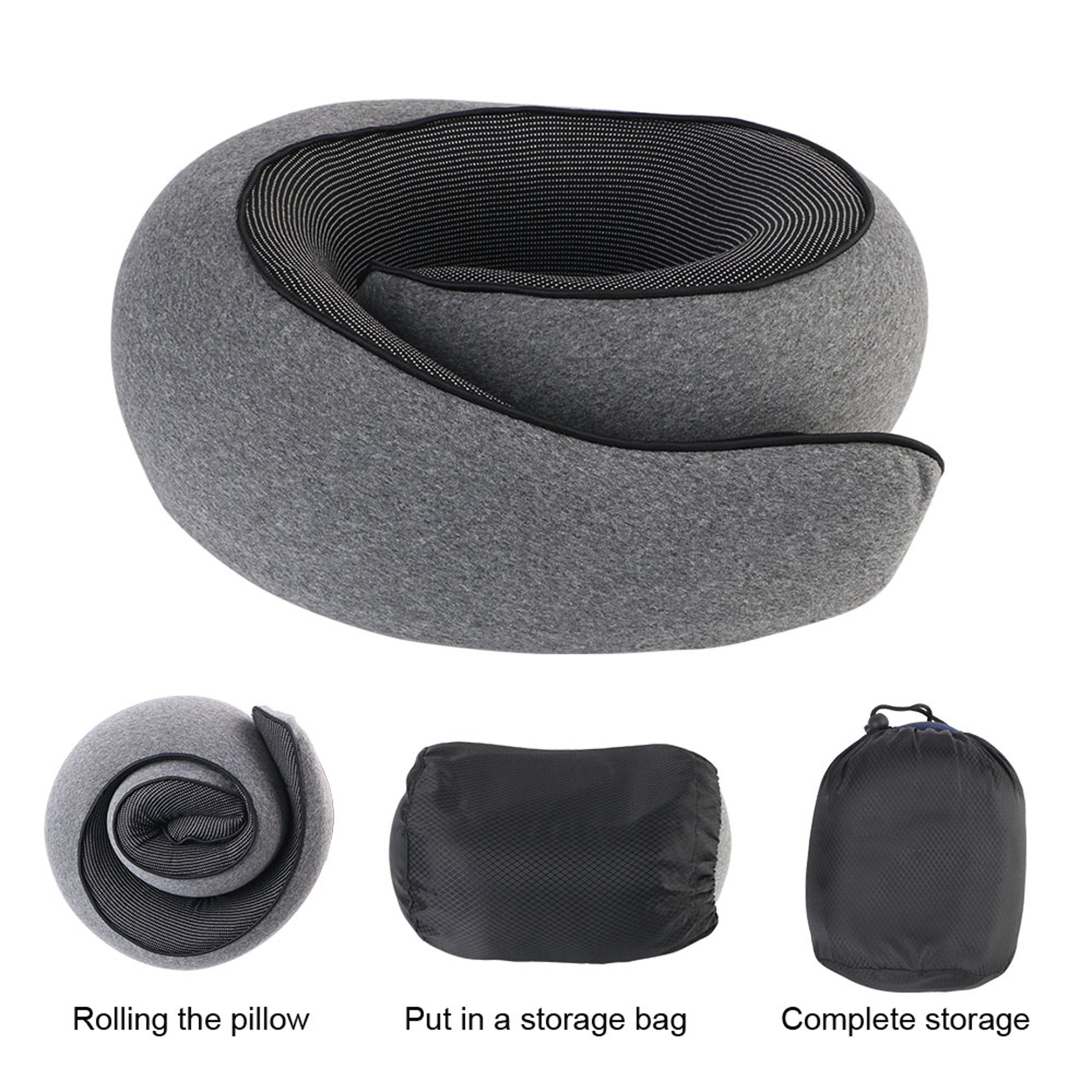 Memory Foam Snail Travel Pillow Portable Neck Support for Travel & Noon Breaks – view 6