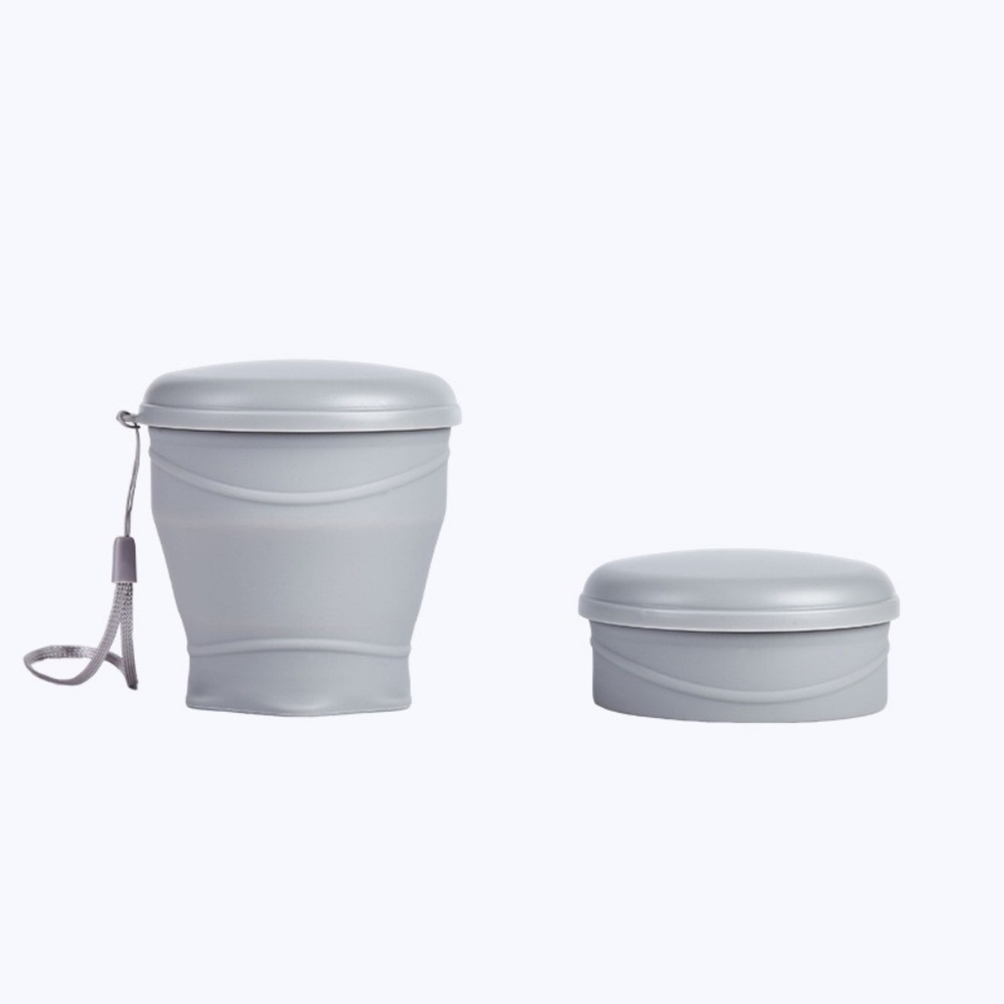 Foldable Silicone Travel Cup with Lid Compact Portable & Durable Water Cup for Camping Travel & Outdoors – view 8