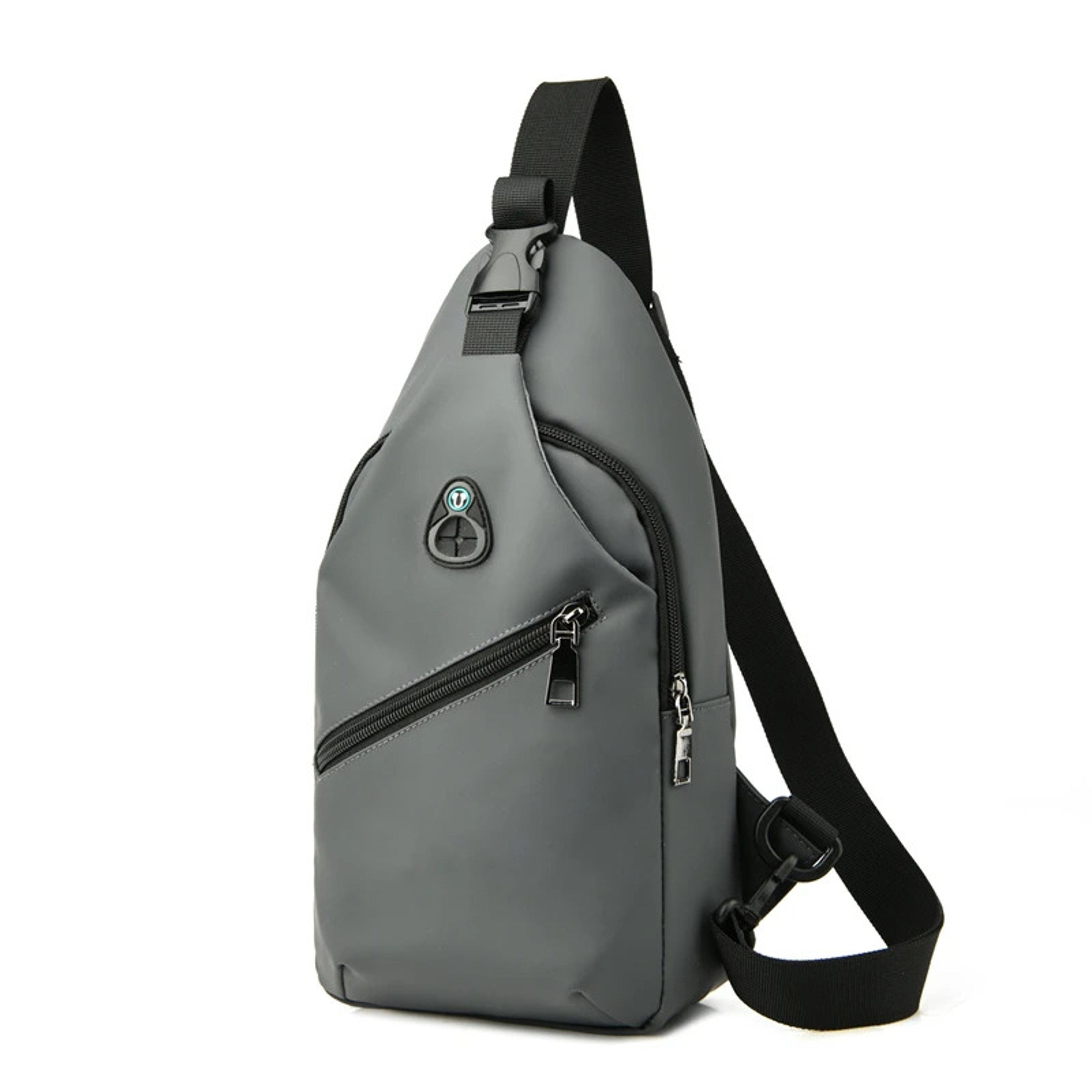 Men Fashion Crossbody Bag Trendy Chest Bag Usb Shoulder Bag Leisure Small Chest Bag Large Capacity  4