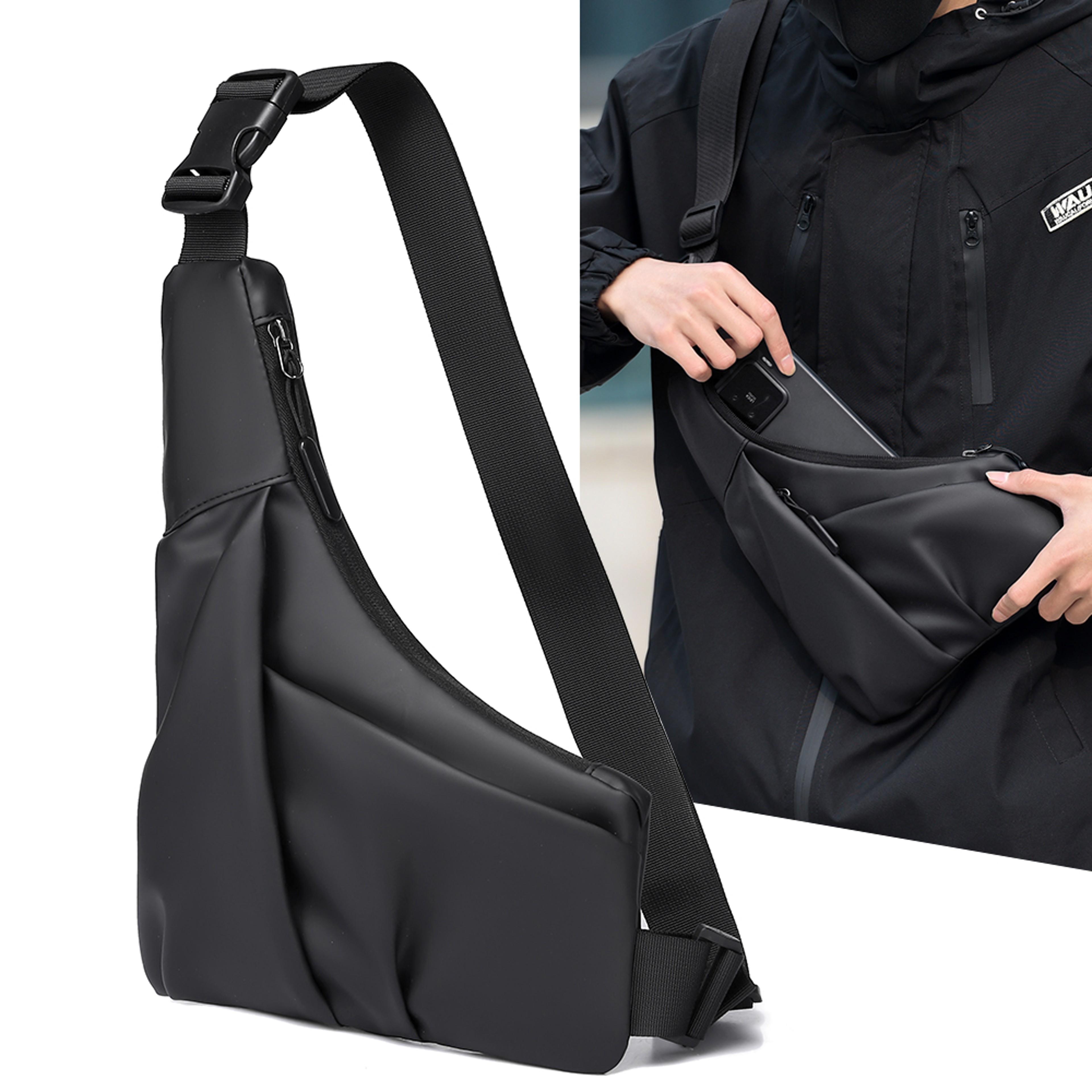 Multifunctional High Quality Crossbody Shoulder Bag for Men Portable Messenger Chest Bag – view 1