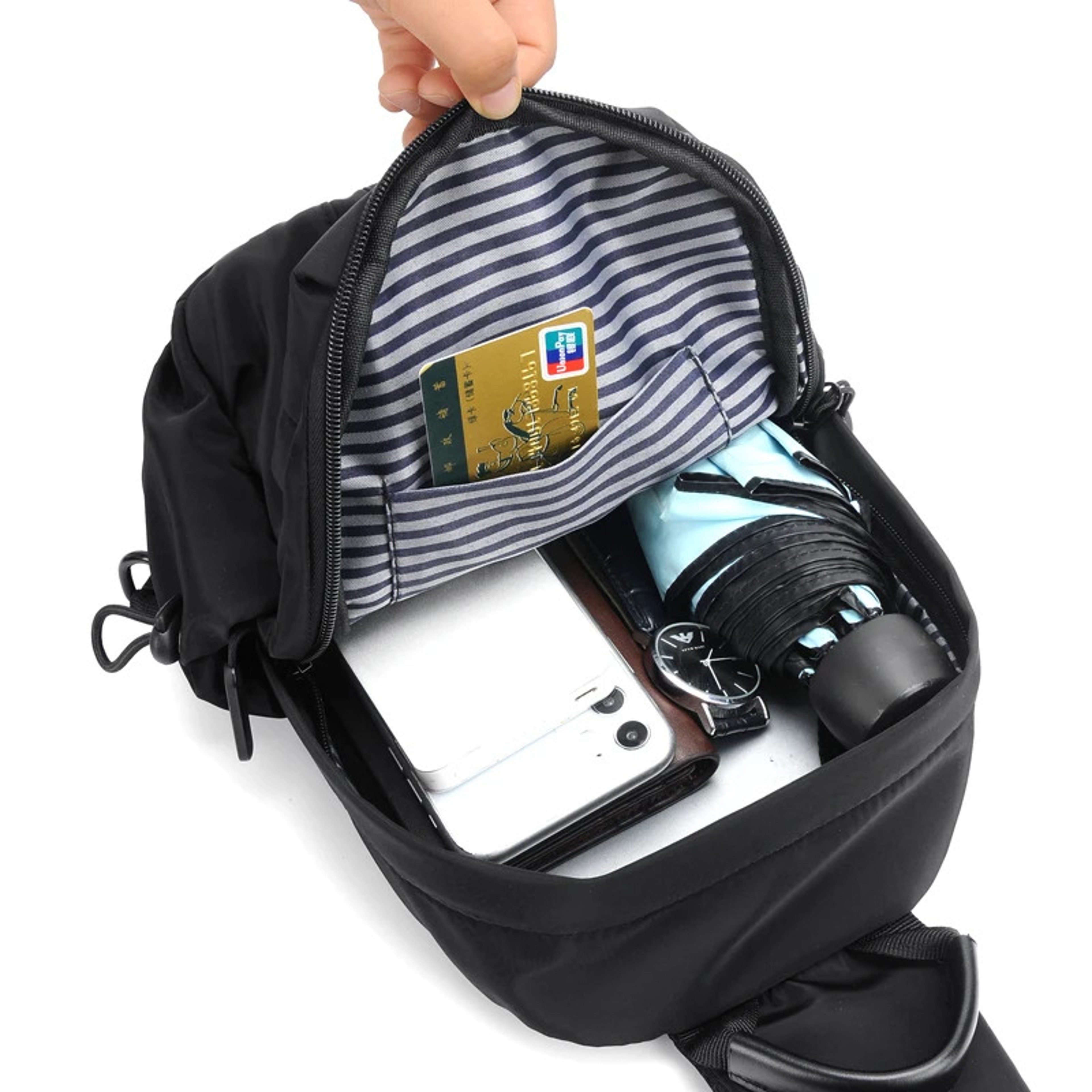 Mens Waterproof Multicompartment Crossbody Shoulder Bag For Outdoor Sports And Travel 3