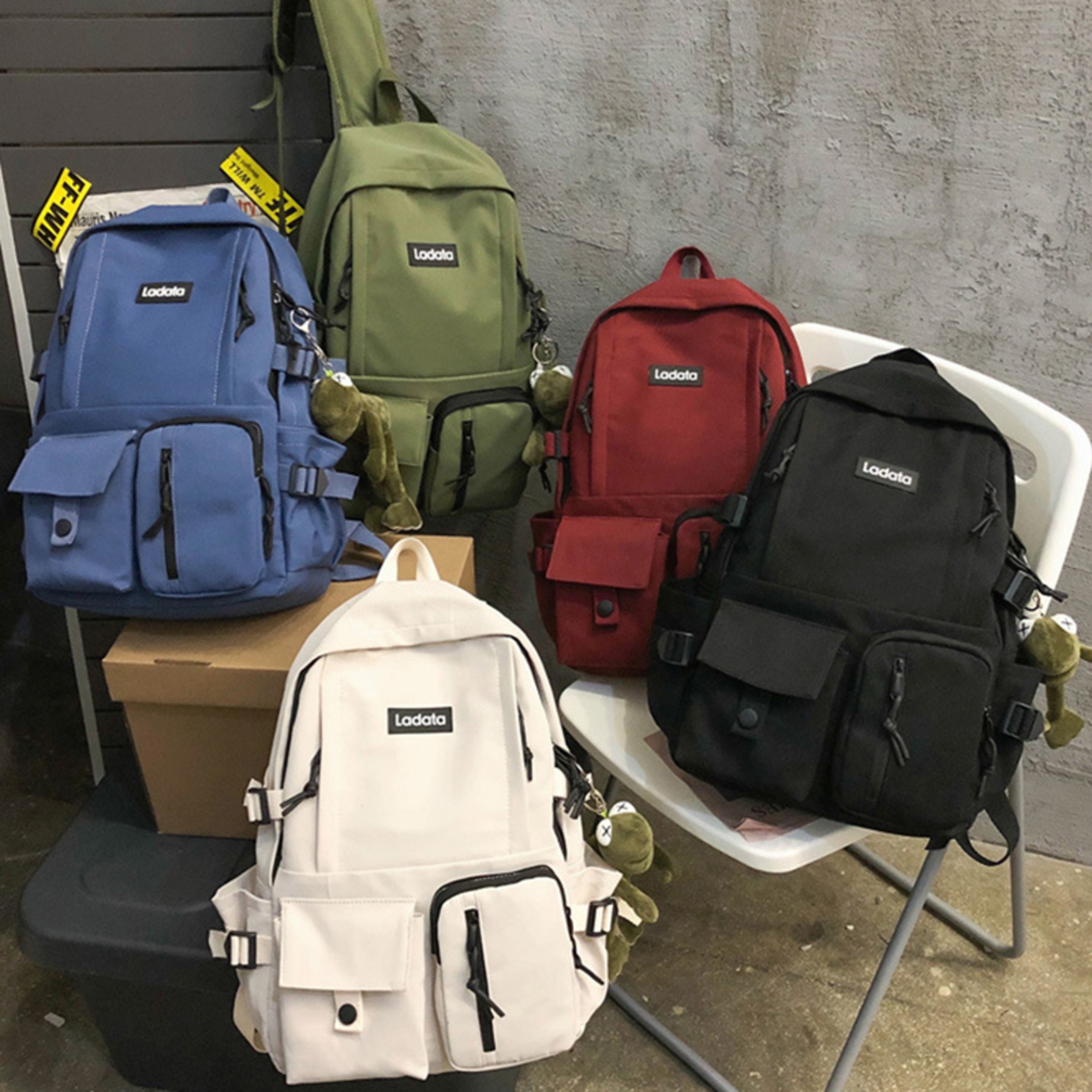Unisex Nylon Travel Backpack With Anti Theft Laptop Compartment Durable Polyester Lining 1