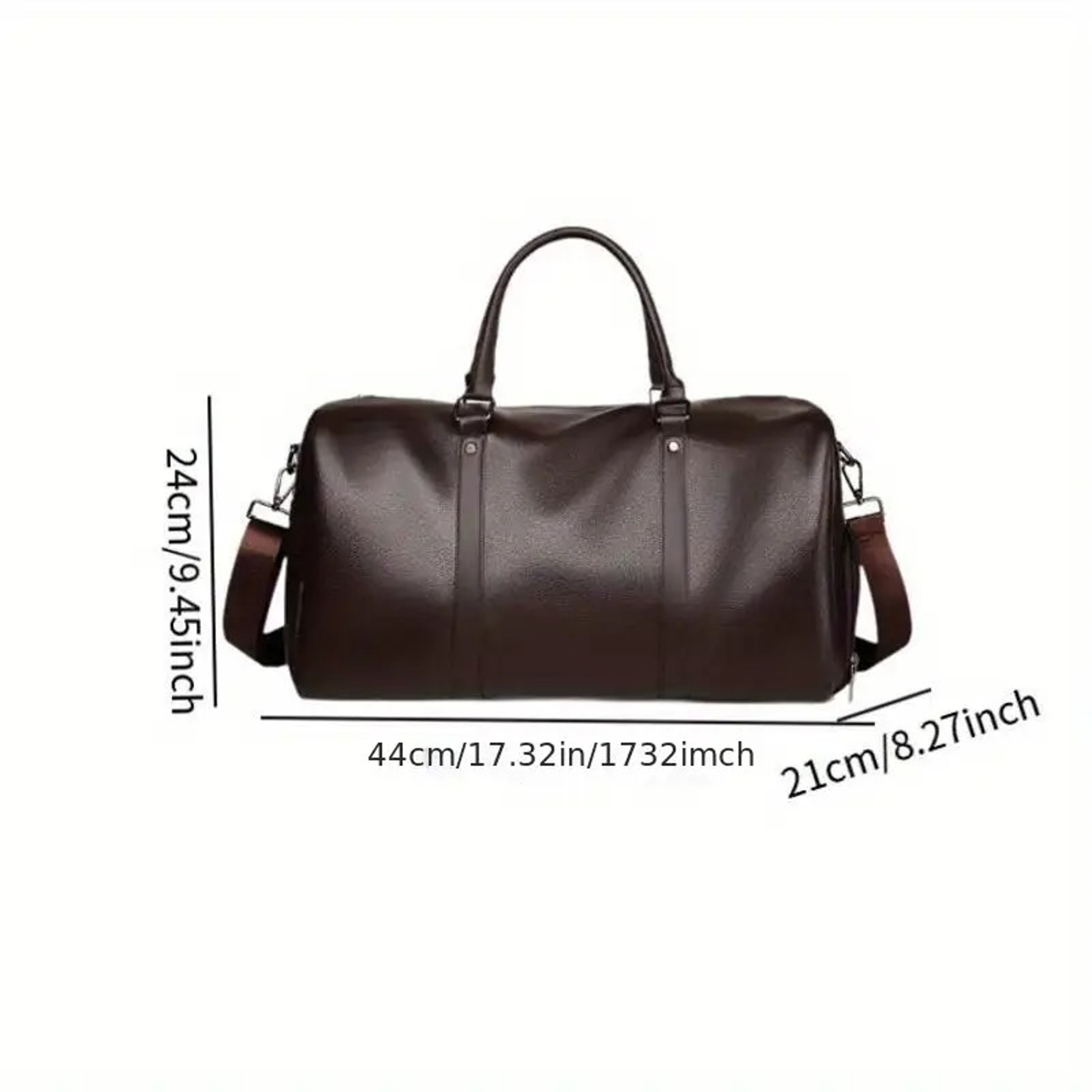 Waterproof Leather Handbag with Wet & Dry Separation Perfect for Travel & Fitness – view 2