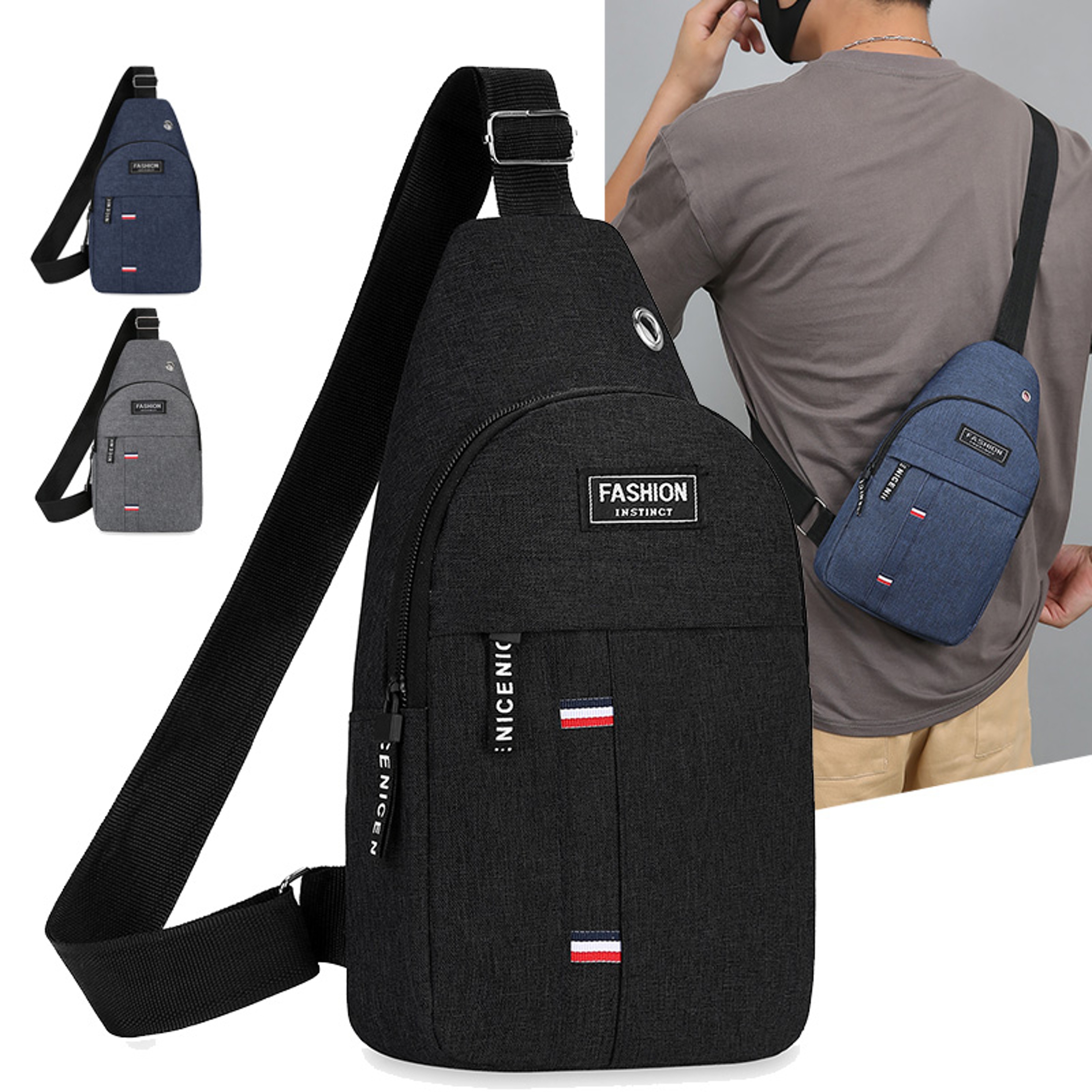 Mens Waterproof Fanny Pack with Large Capacity & Adjustable Strap – view 1