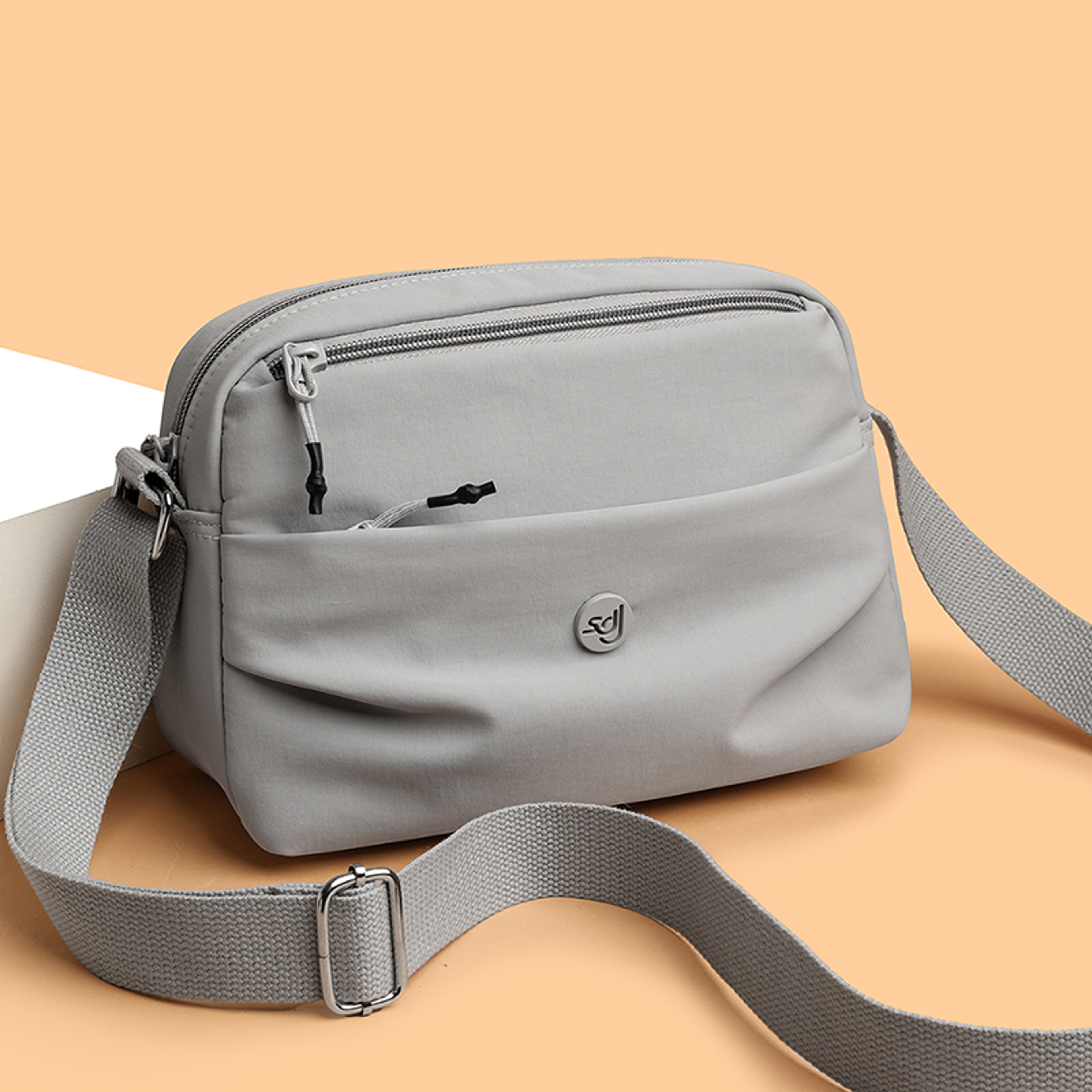 Macaron Colored Nylon Cloth Crossbody Bag Versatile Small Square Shoulder Bag For Women 8