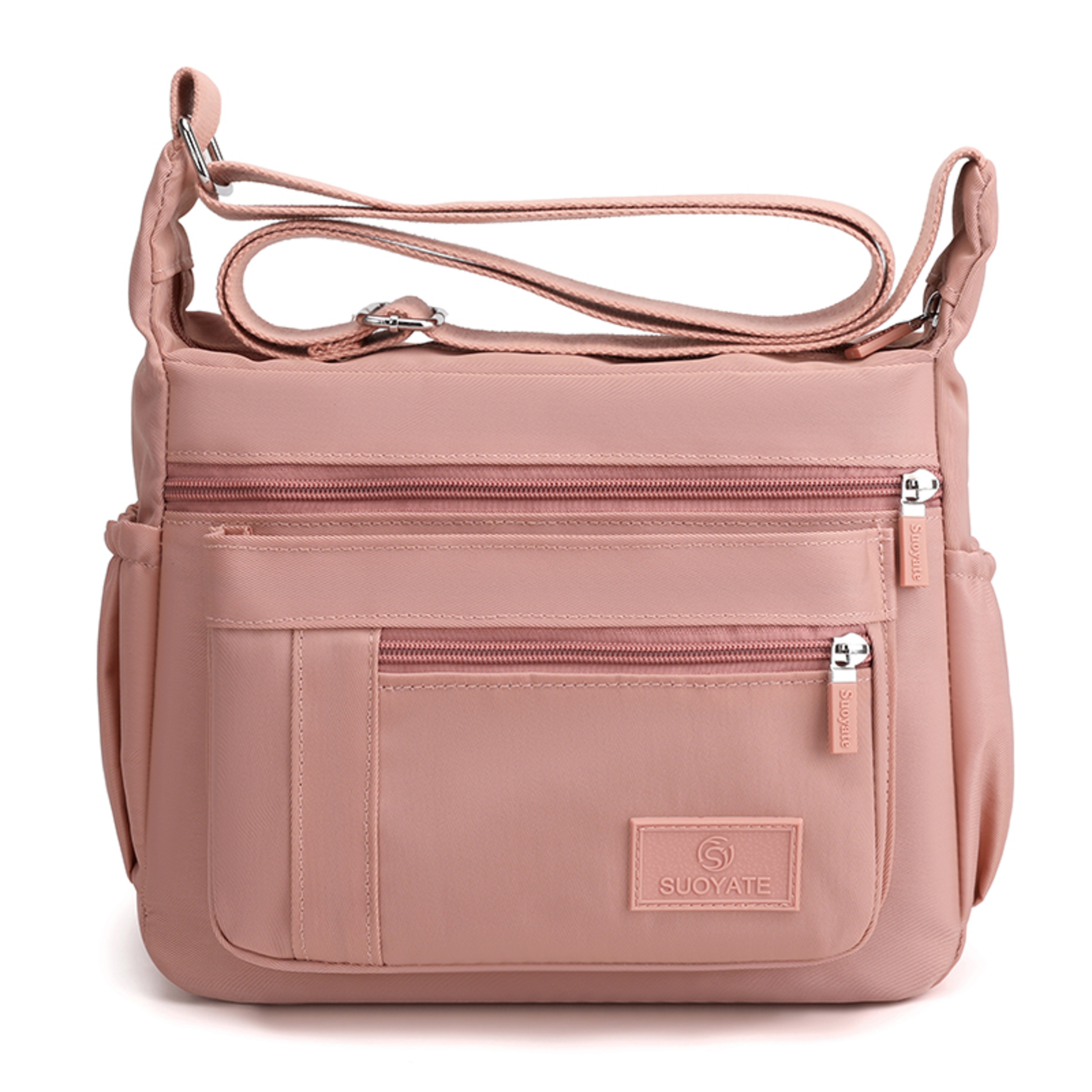Lightweight Nylon Crossbody Bag With Adjustable Strap And Multi Pocket Design 3