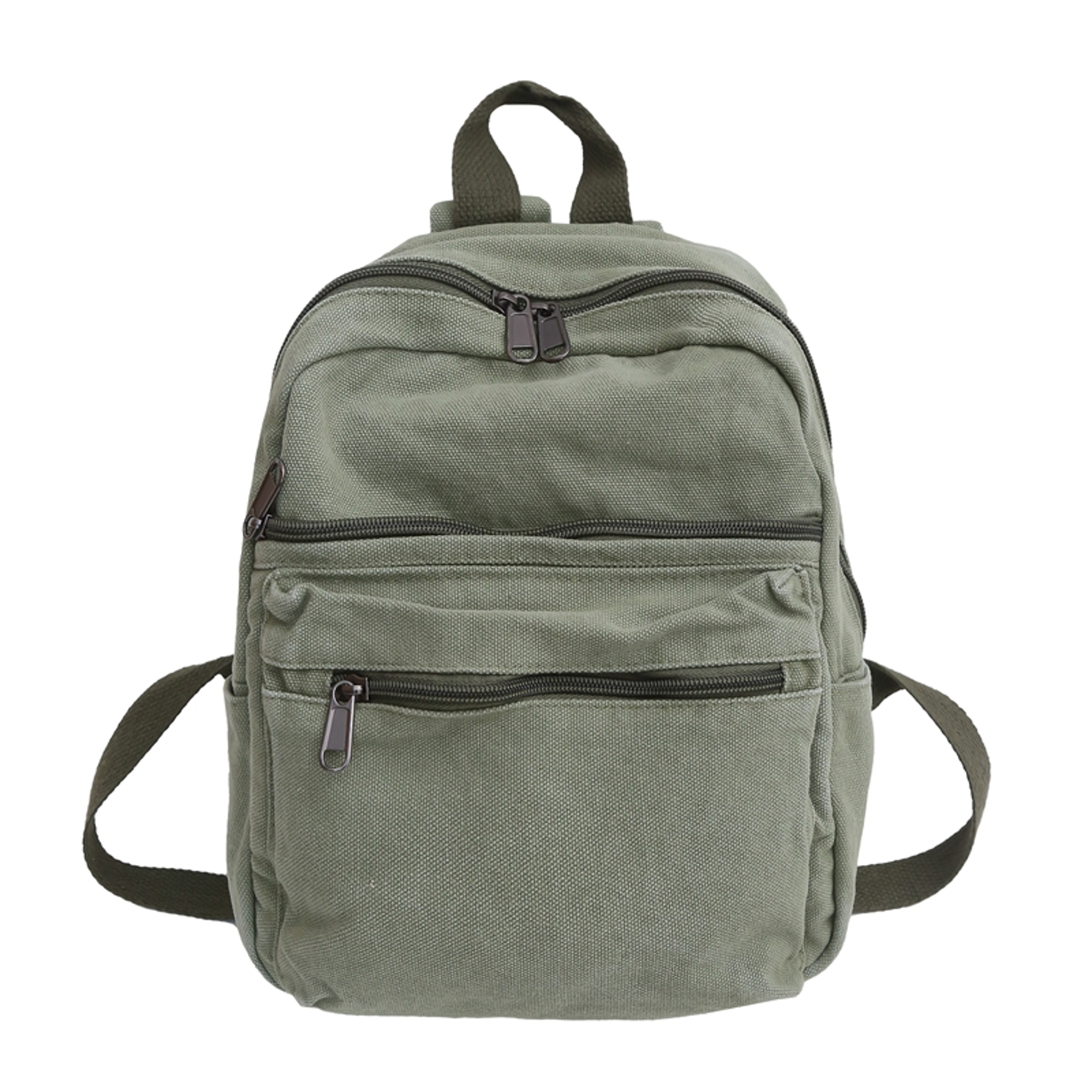 Small Canvas Backpack for Women Lightweight Casual Cotton School Bag for Teen Girls – view 10