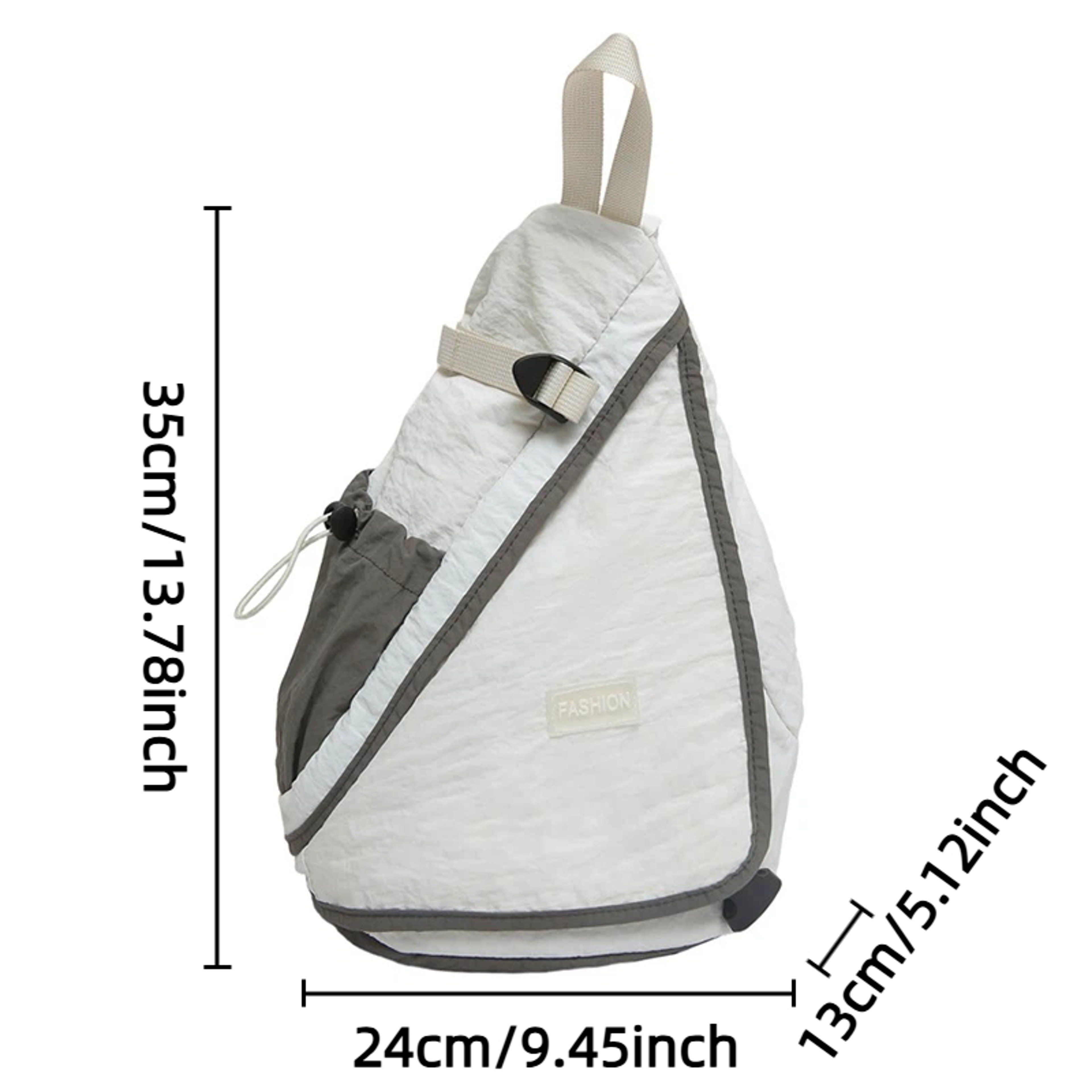 Niche Design Color Blocking Large Capacity Chest Bag Minimalist Casual Hiking Backpack – view 2
