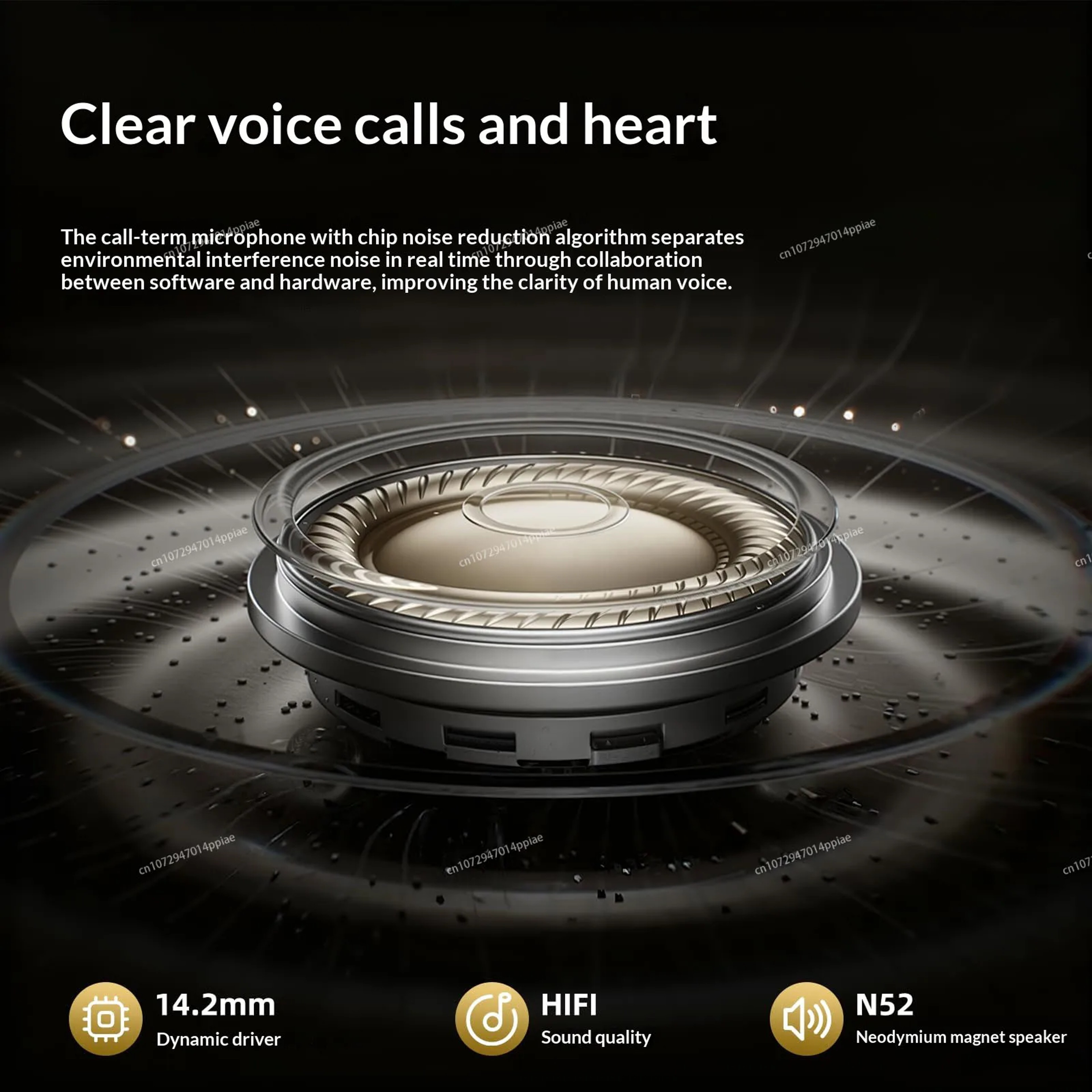 Premium Bluetooth Clip On Wireless Earphones With Mic Long Battery Life Sports Headphones 2