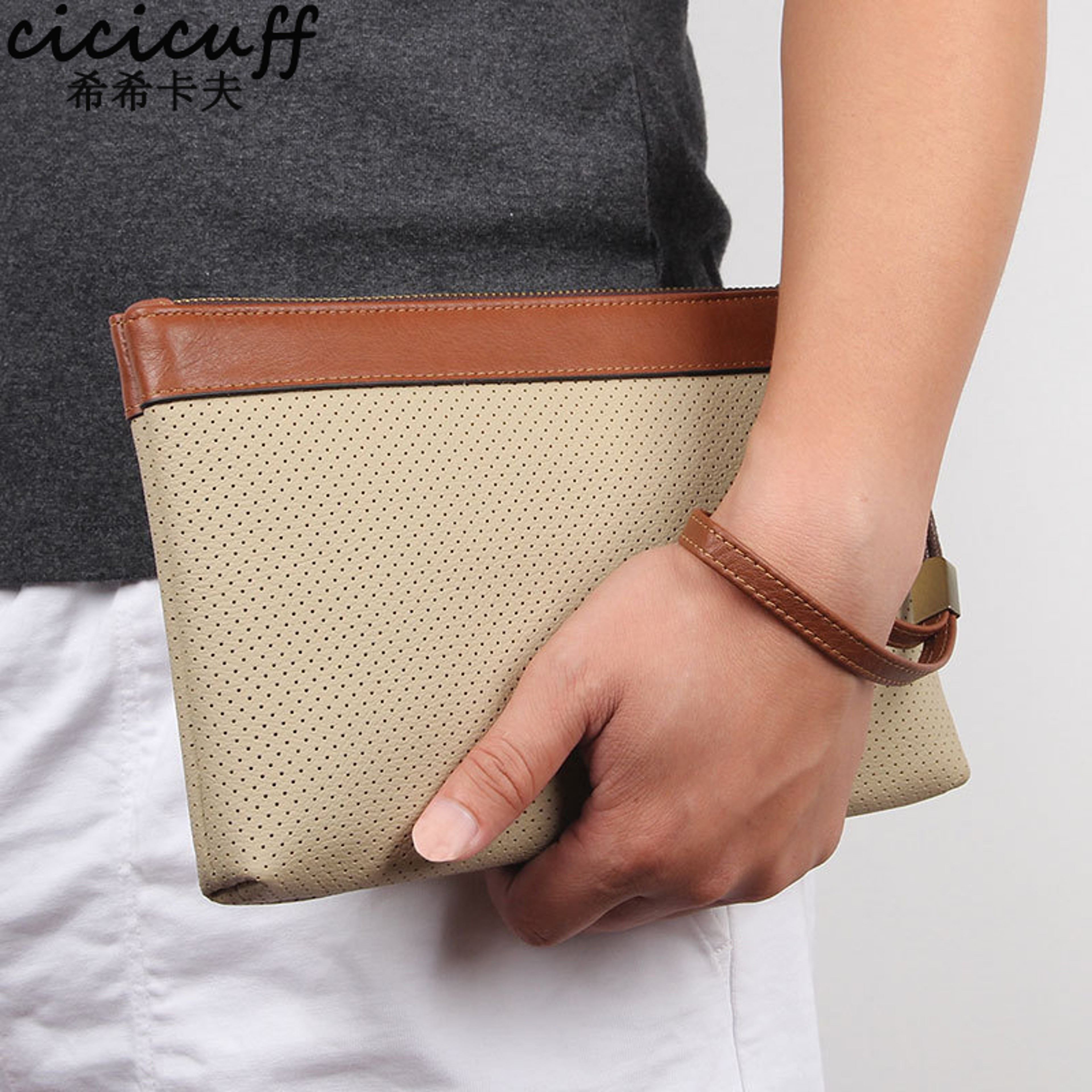 Premium Genuine Leather Wallet Clutch For Men Large Capacity Phone Holder 4