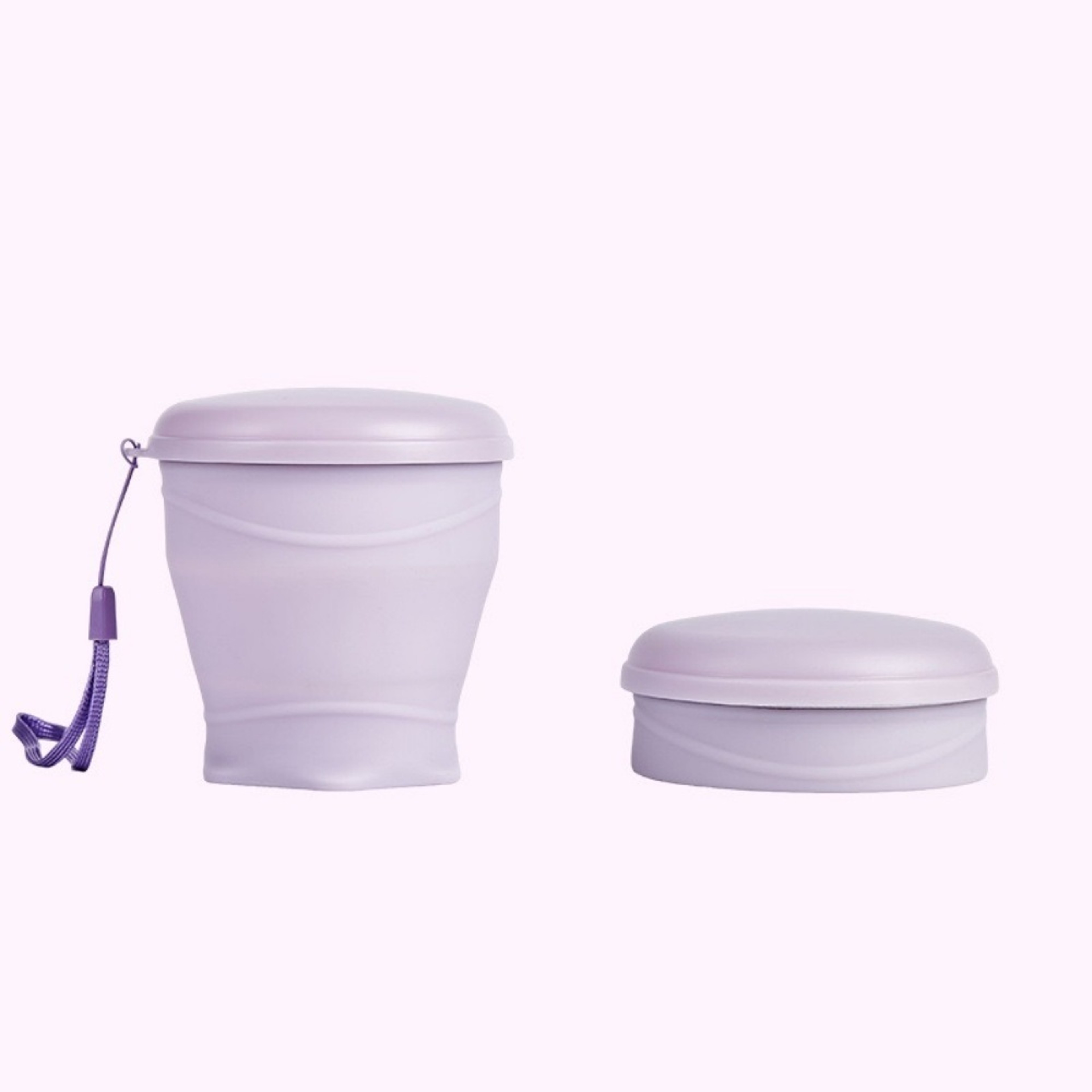 Silicone Foldable Travel Cup with Lid Compact Portable & Leakproof Camping Water Cup – view 10