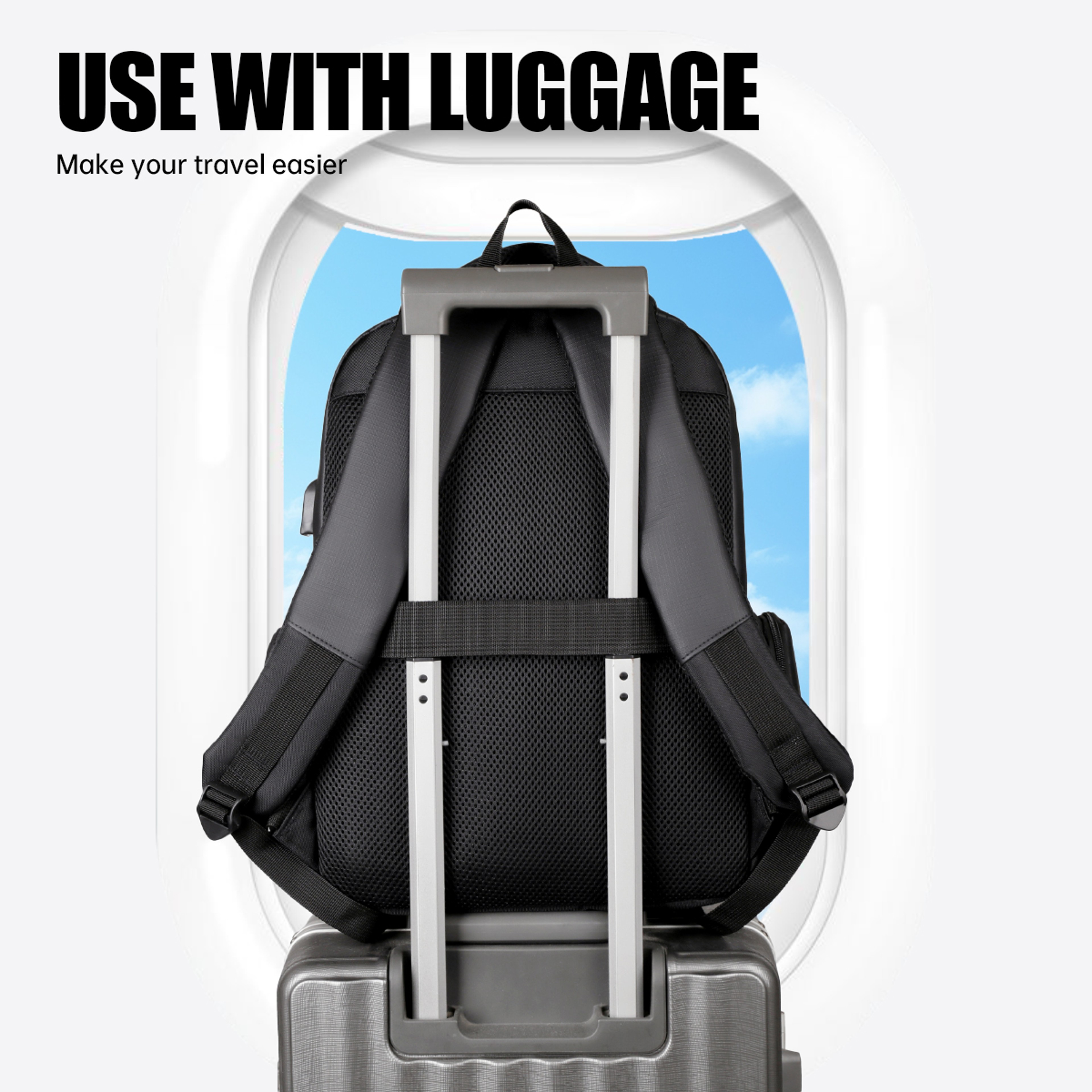 Business Backpack for Men Large Capacity Computer Bag Lightweight Travel Backpack for Students & Professionals – view 2