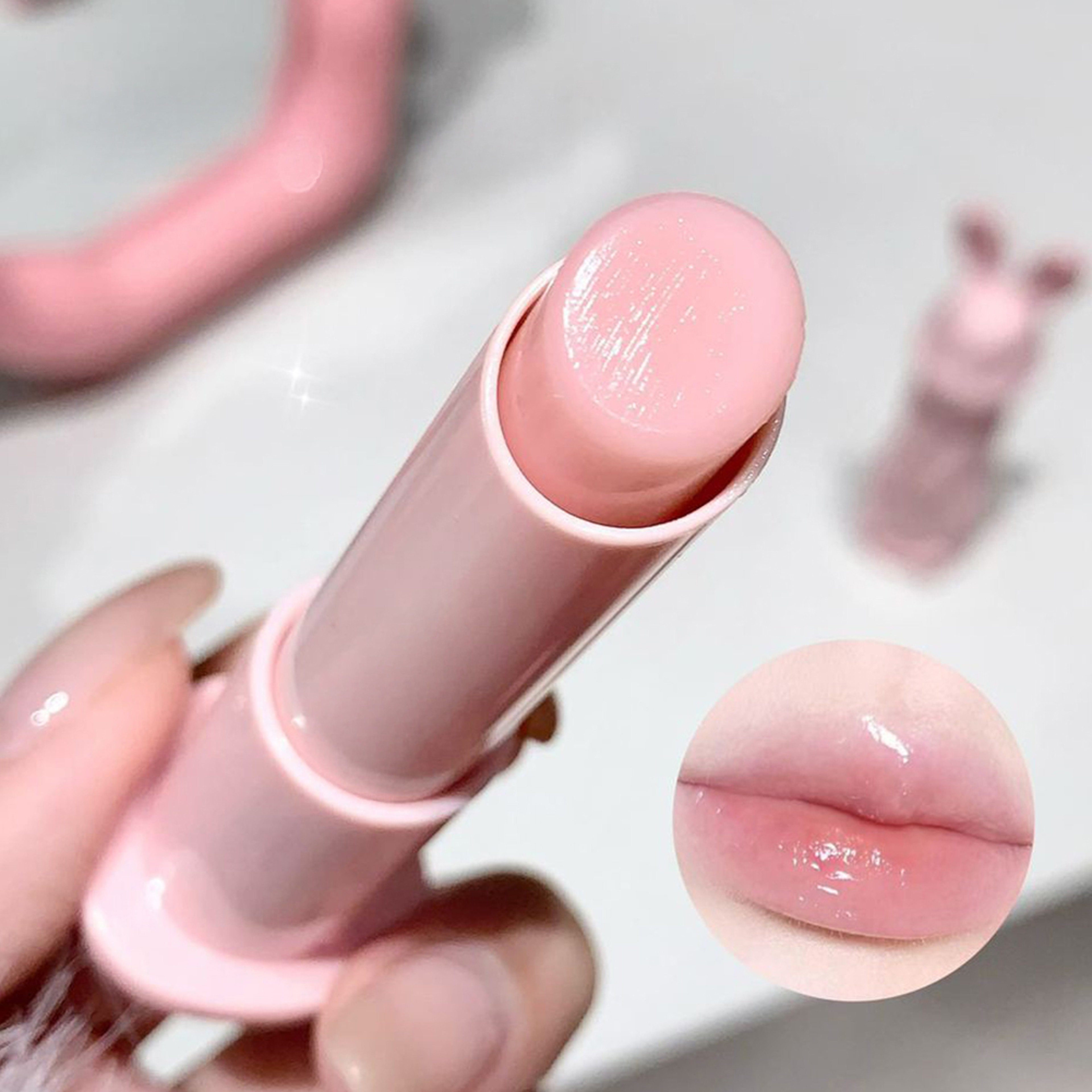 Cute Rabbit Hydrating Lip Balm For Smooth Nourished Lips Anti Cracking  Moisturizing Care 2