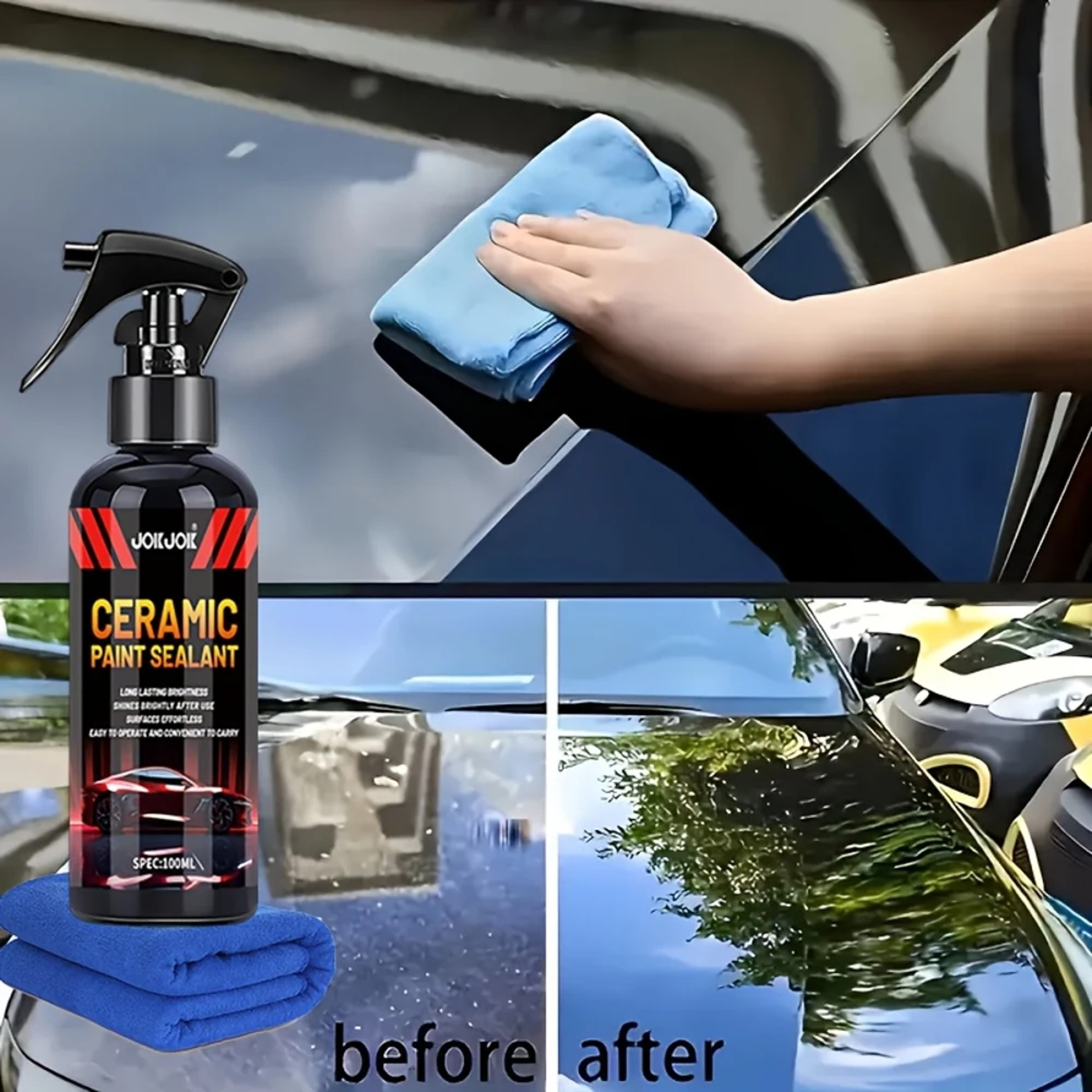Nano Ceramic Quick Shine Paint Sealant Spray Long Lasting Car Paint Protection – view 3