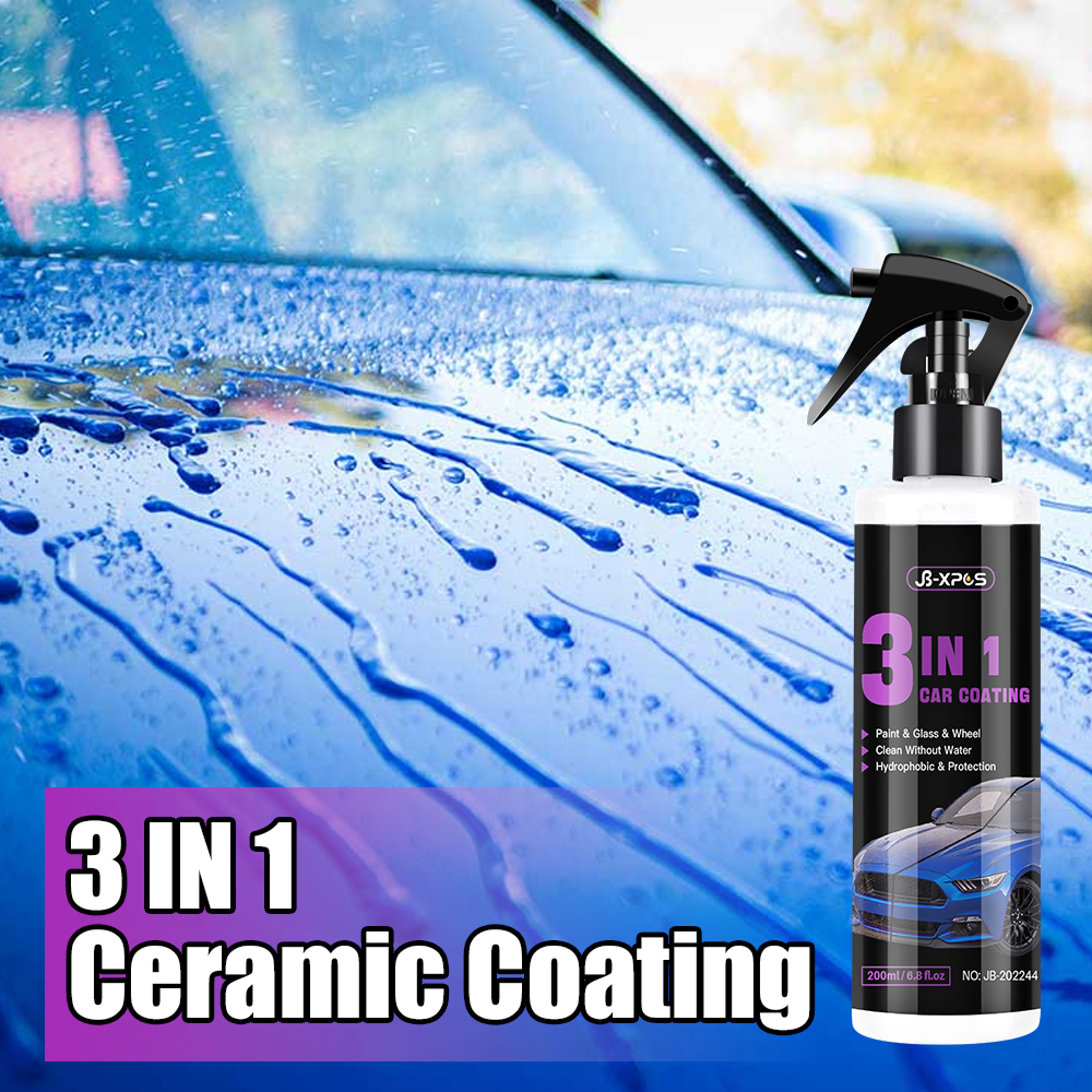 Ceramic Coating Spray for Car Quick Nano Protection Scratch Repair and Polishing Wax – view 1