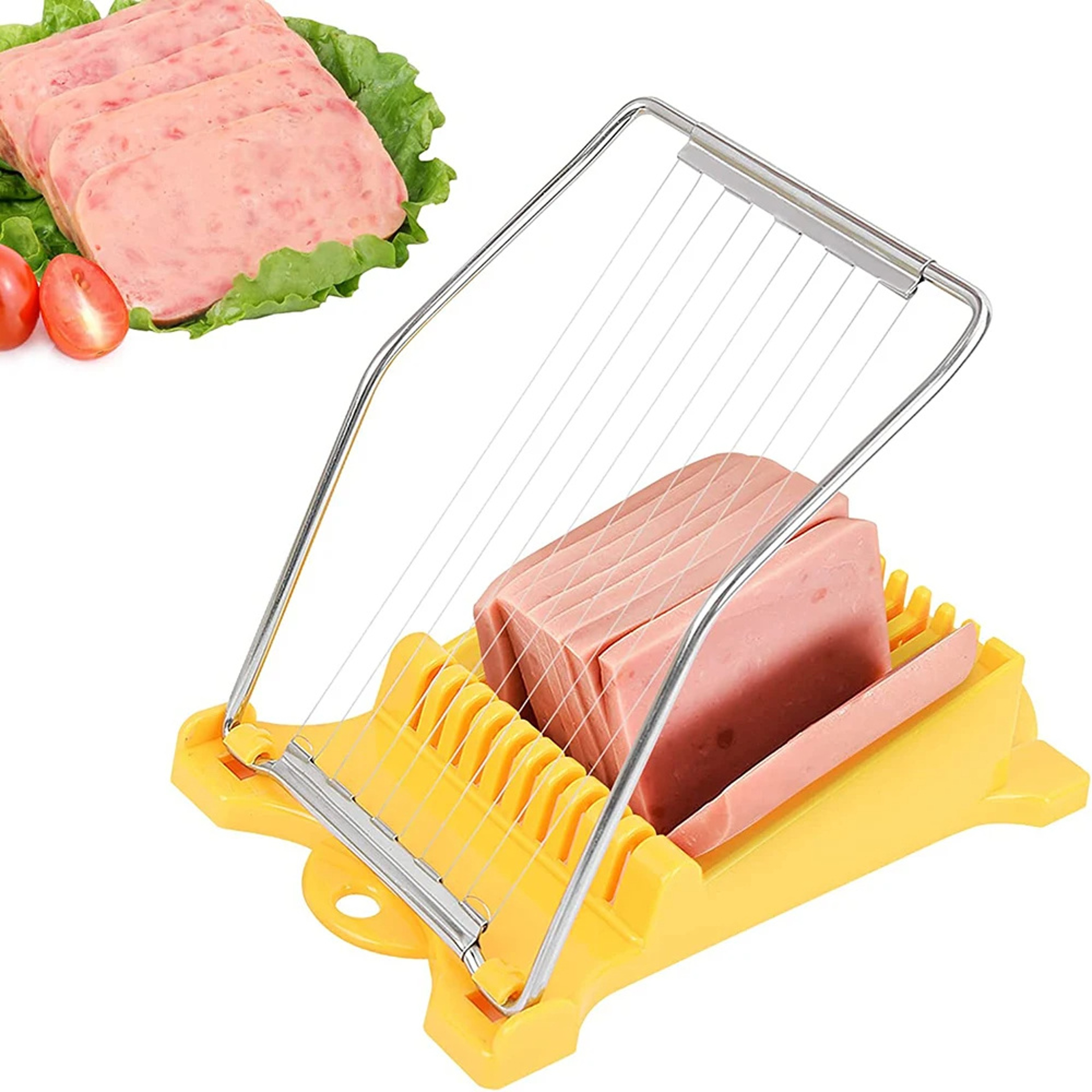 Stainless Steel Egg Slicer Multi Function Food Cutter For Fruits Cheese And Meat 0