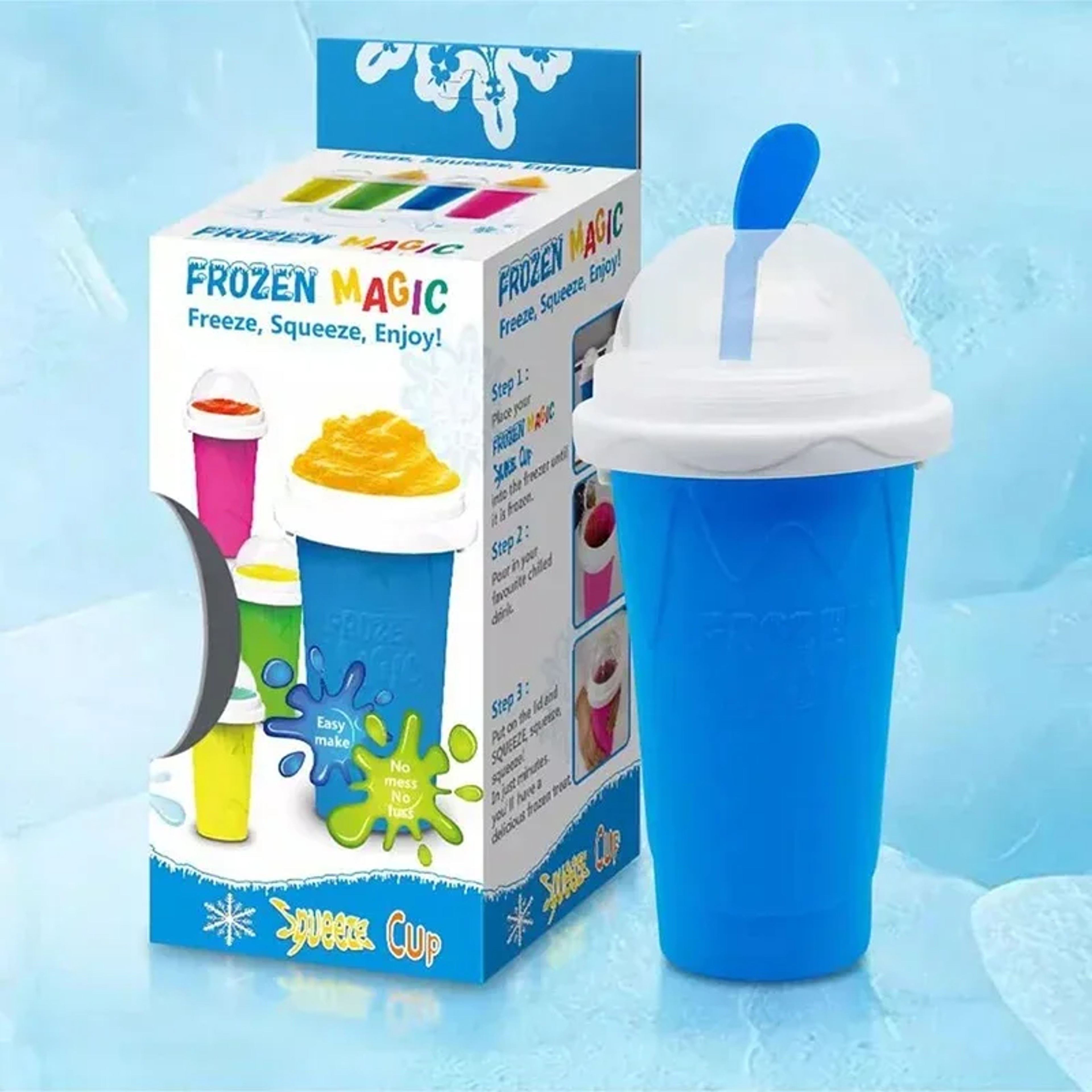Large Capacity Quick Frozen Slushy Maker Cup Slushy Cup for Homemade Smoothies Juice Ice Cream and Frozen Drinks – view 5