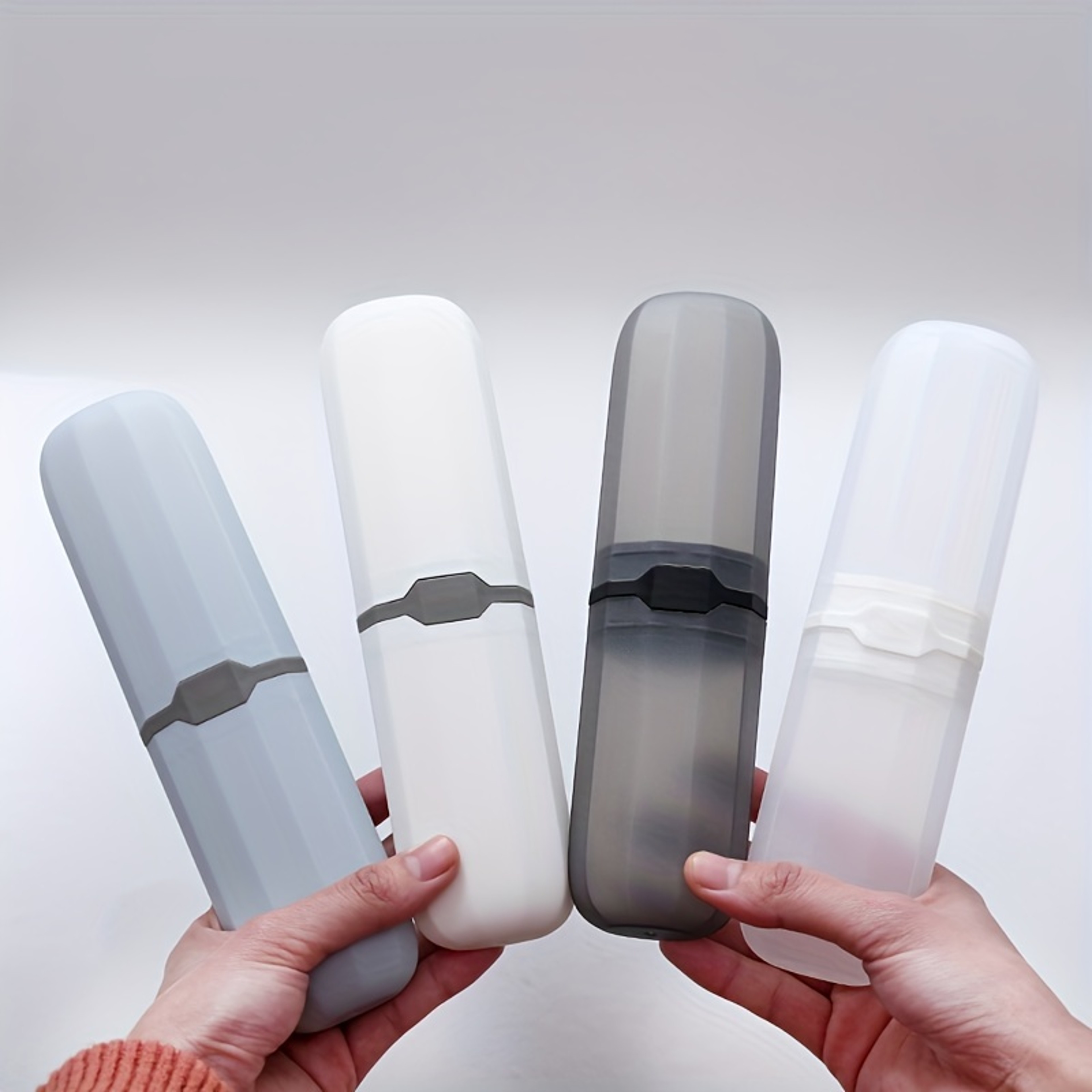 Portable Travel Toothbrush Case and Multi Purpose Storage Cup Organizer – view 1