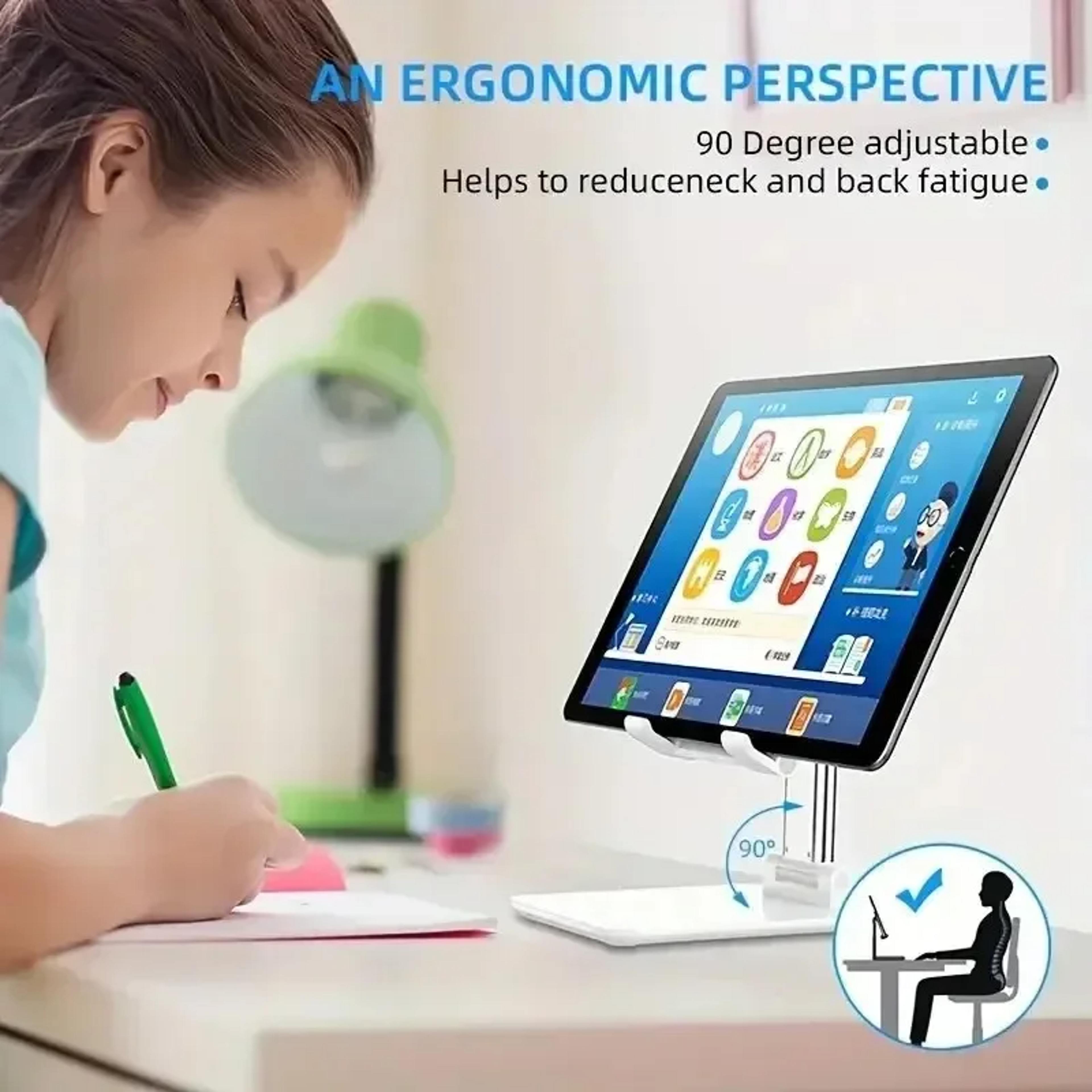 Adjustable Desk Phone Holder Stand Universal Tablet and Cell Phone Stand for Desk – view 4