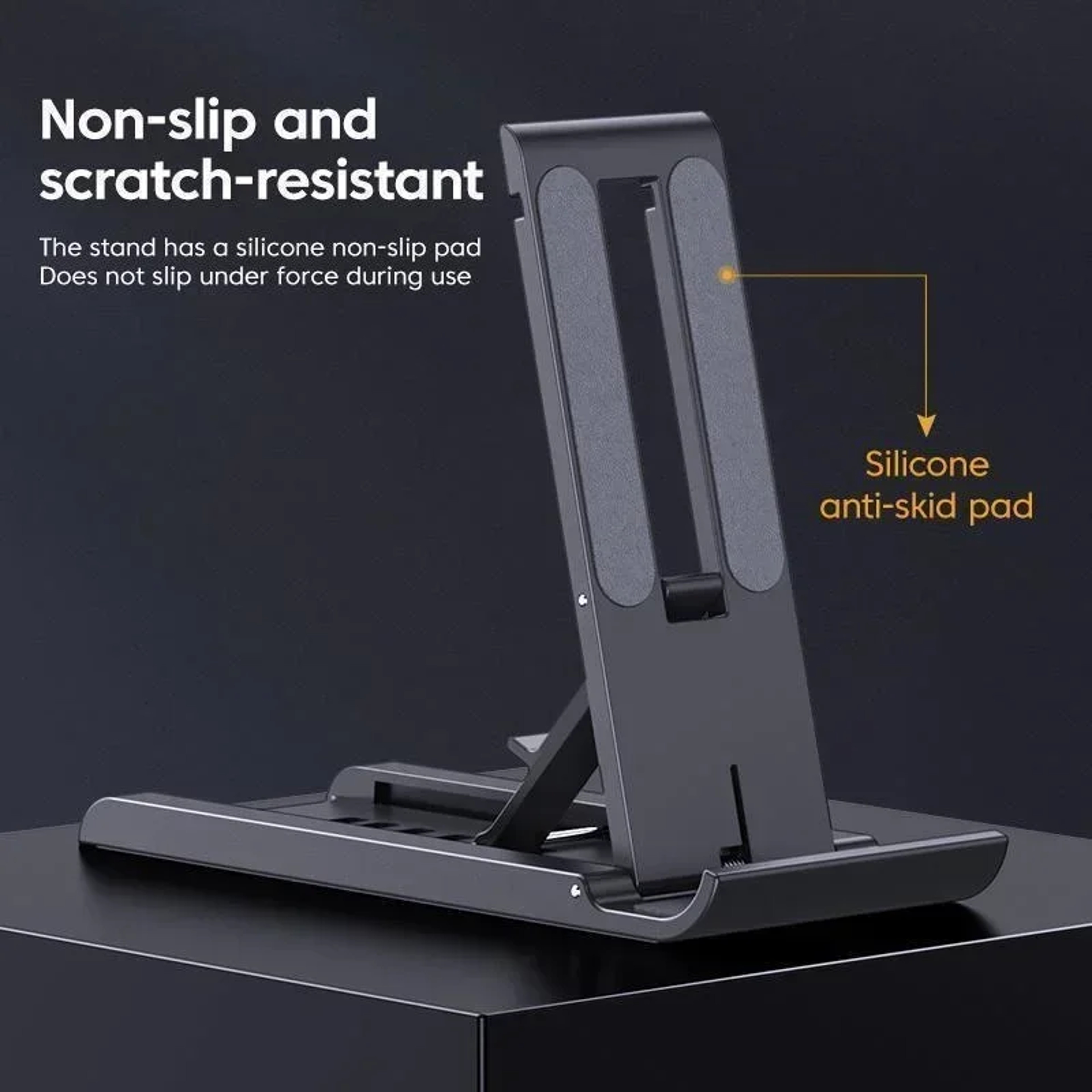 Foldable Desktop Phone Stand Portable Mini Mobile Holder for Easy Viewing & Hands Free Use – view 4