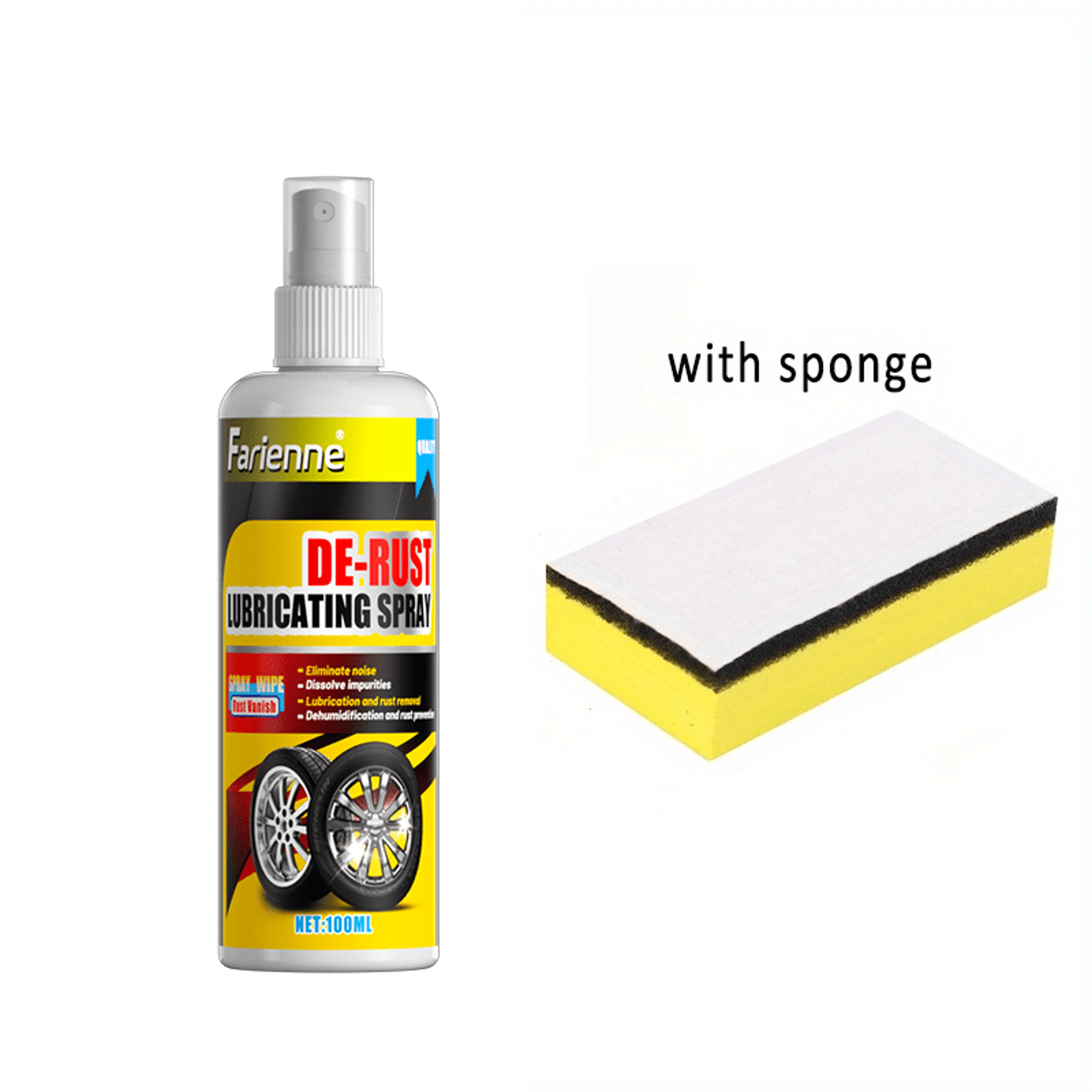 Universal Rust Remover Spray for Car Wheels & Metal Surfaces Strong Decontamination & Smooth Finish – view 6