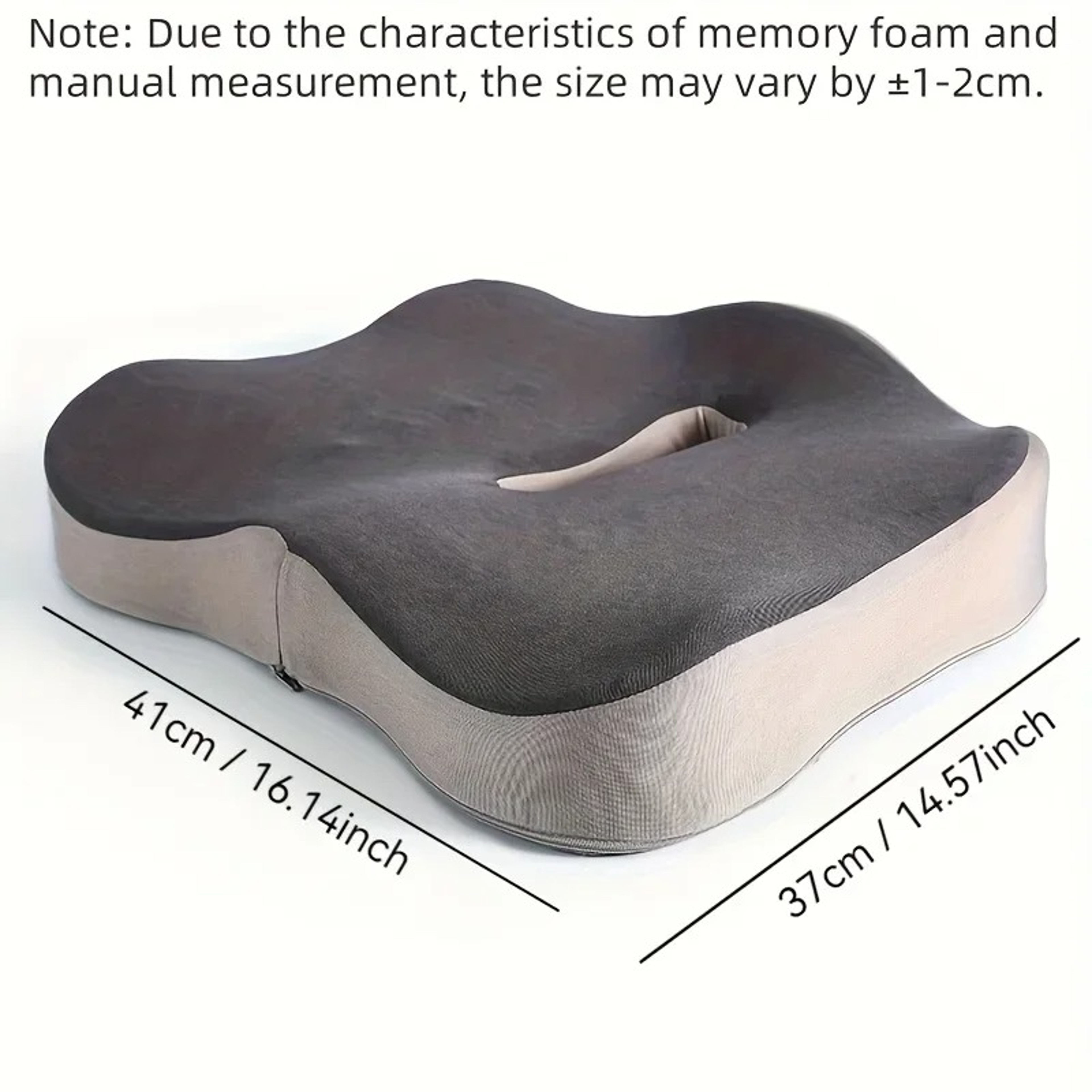Ergonomic Memory Foam Seat Cushion Posture Support For Office Chairs  Cars Butt Pain Relief Easy To 2