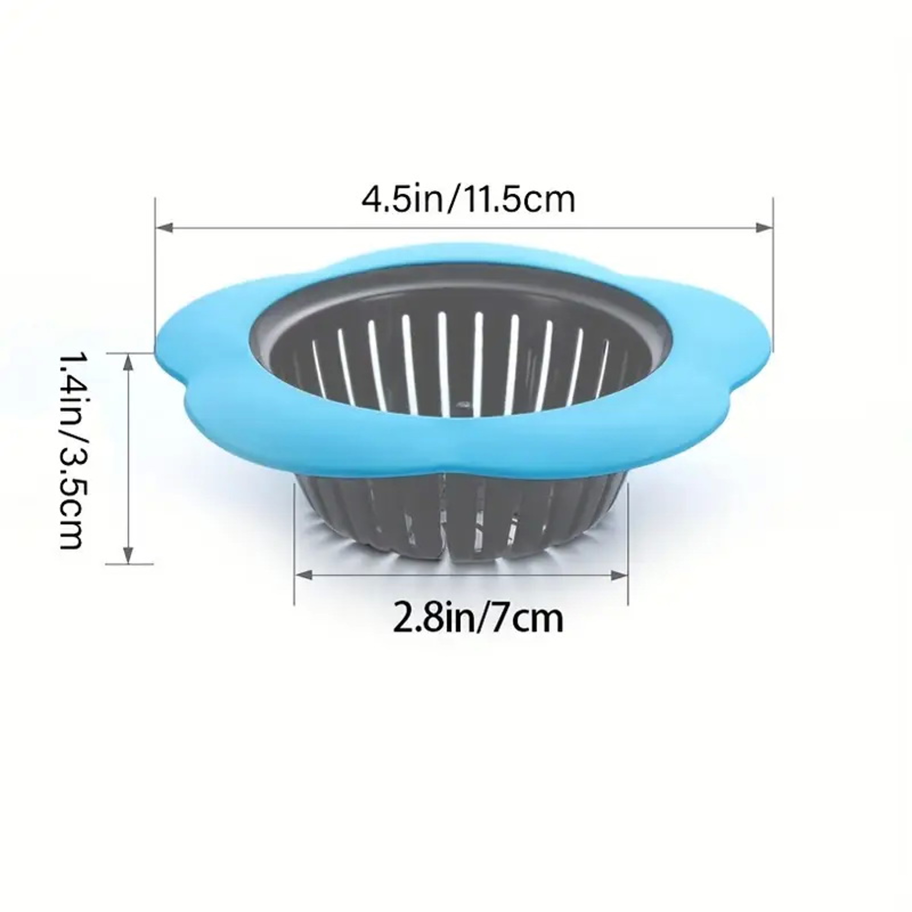 Silicone Kitchen Sink Strainer Anti Clog Drain Filter for Diameter Drains Prevents Clogs and Blockages – view 2