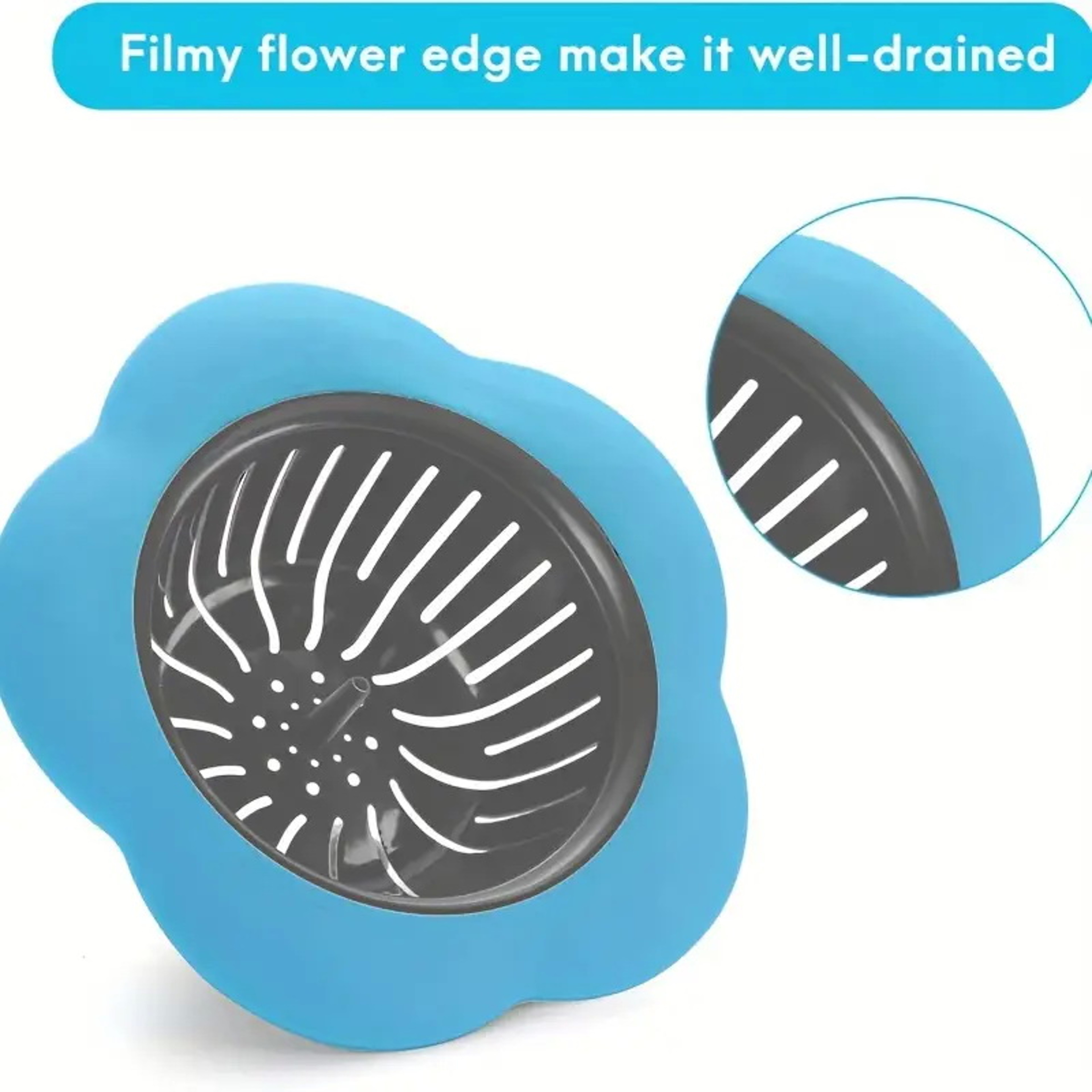 Silicone Kitchen Sink Strainer Anti Clog Drain Filter for Diameter Drains Prevents Clogs and Blockages – view 6