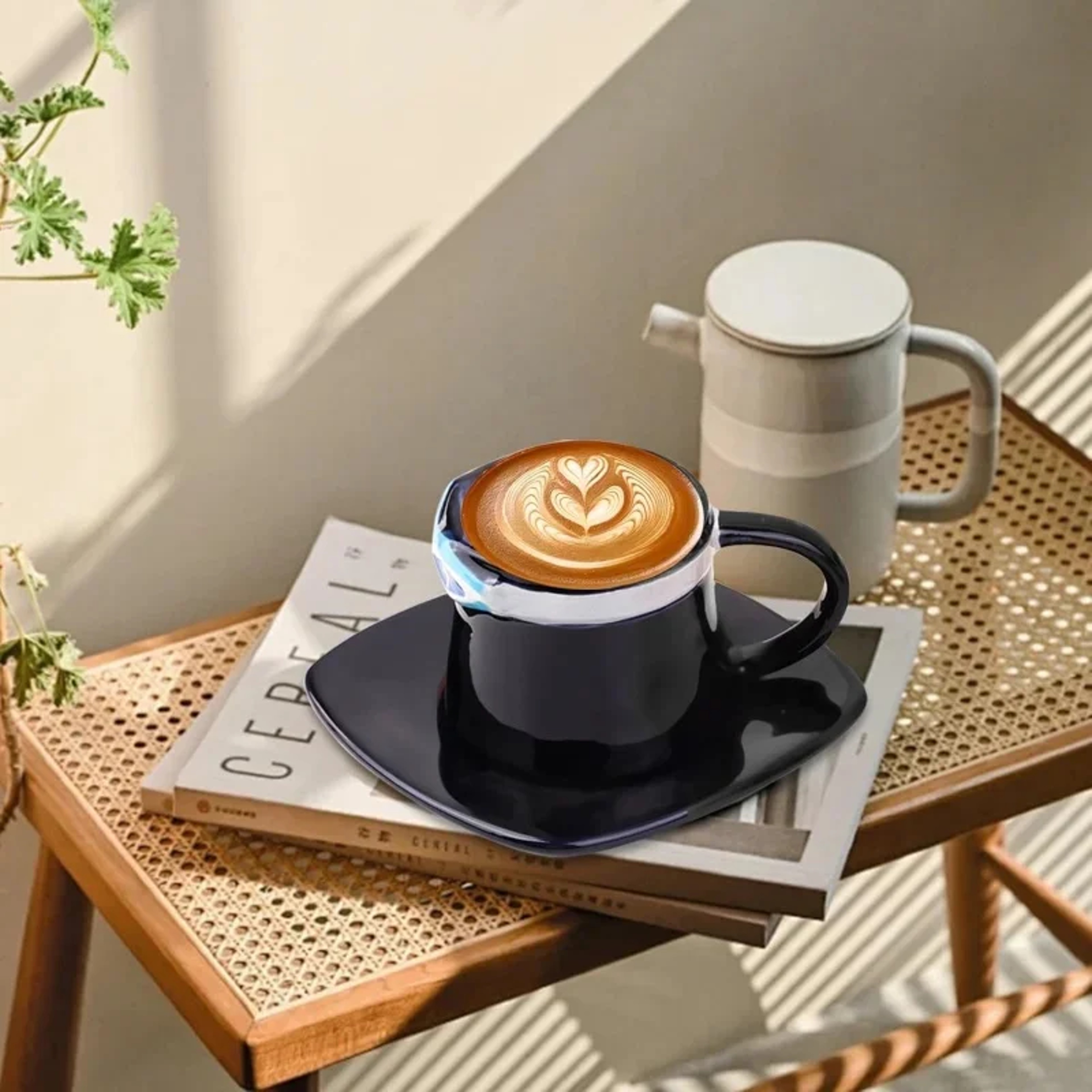 One Piece Hat Shaped Ceramic Mug with Saucer for Anime Fans – view 3
